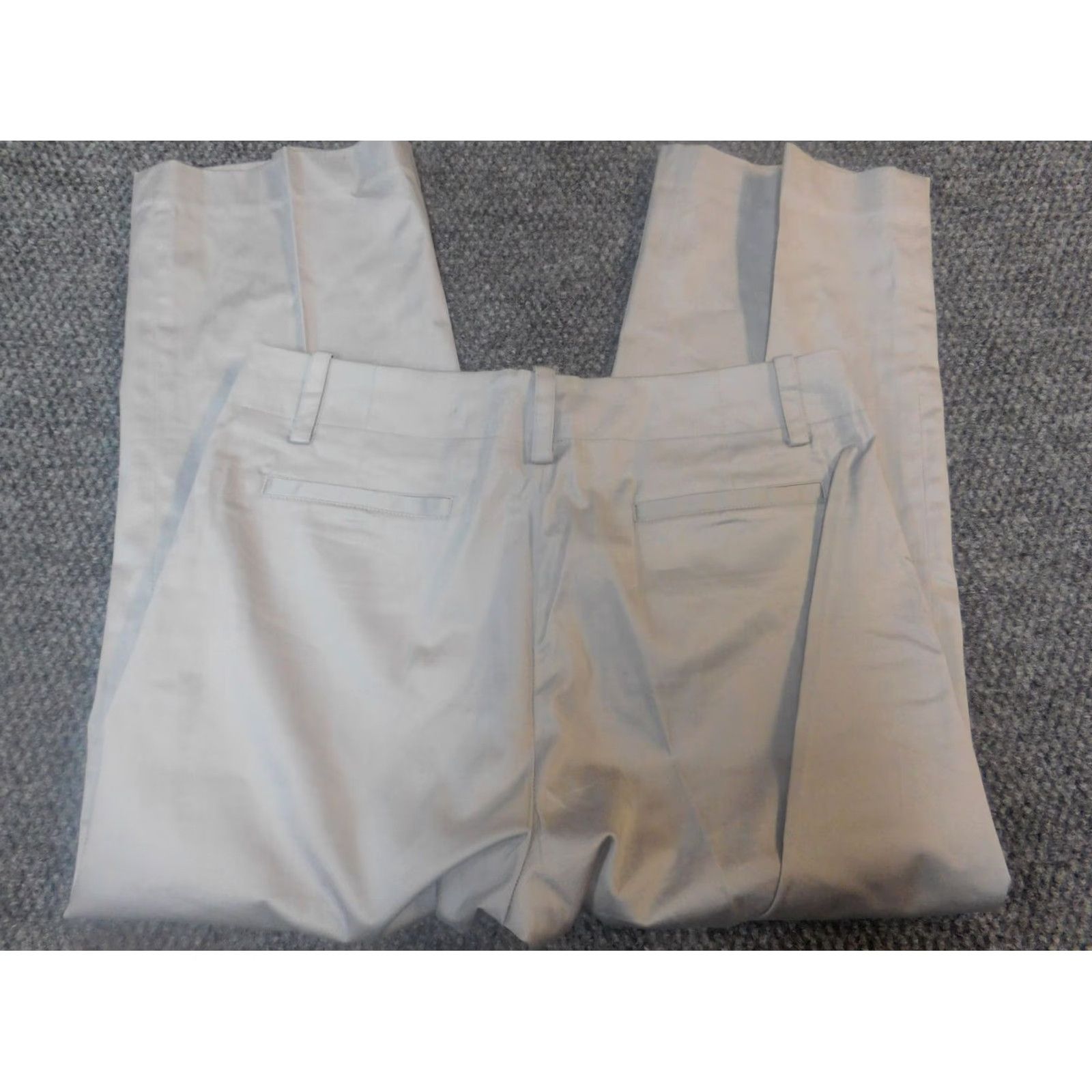 Sandro Sandro Pants 6 Gray Womens Chino Sportswear Straight Leg Inseam 23in Regular Rise Mid Knit Cotton Spandex Casual Size 6 Womens Size 28" / US 6 / IT 42 - 5 Thumbnail