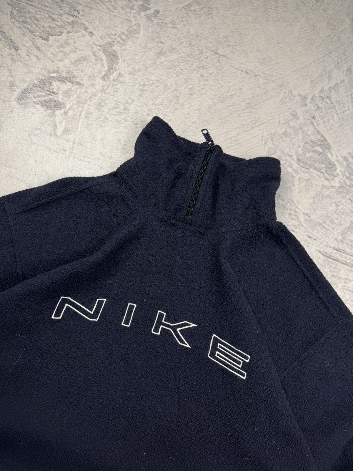 Nike × Vintage NIKE TEDDY FLEECE VINTAGE CENTER OVERSIZE BOXY SWEATSHIRT Size US S / EU 44-46 / 1 - 4 Thumbnail