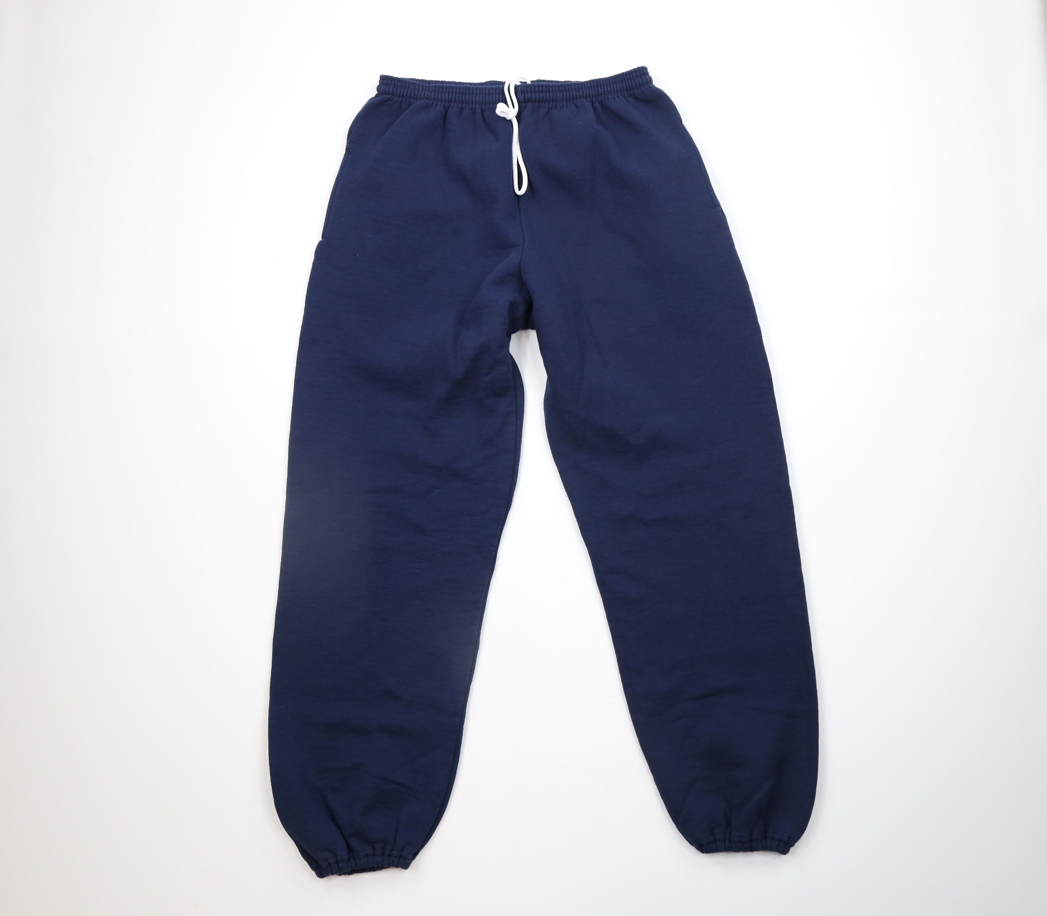 Russell Athletic × Vintage Vintage Russell Athletic Heavyweight Sweatpants Joggers Blue Size US 38 / EU 54 - 1 Thumbnail