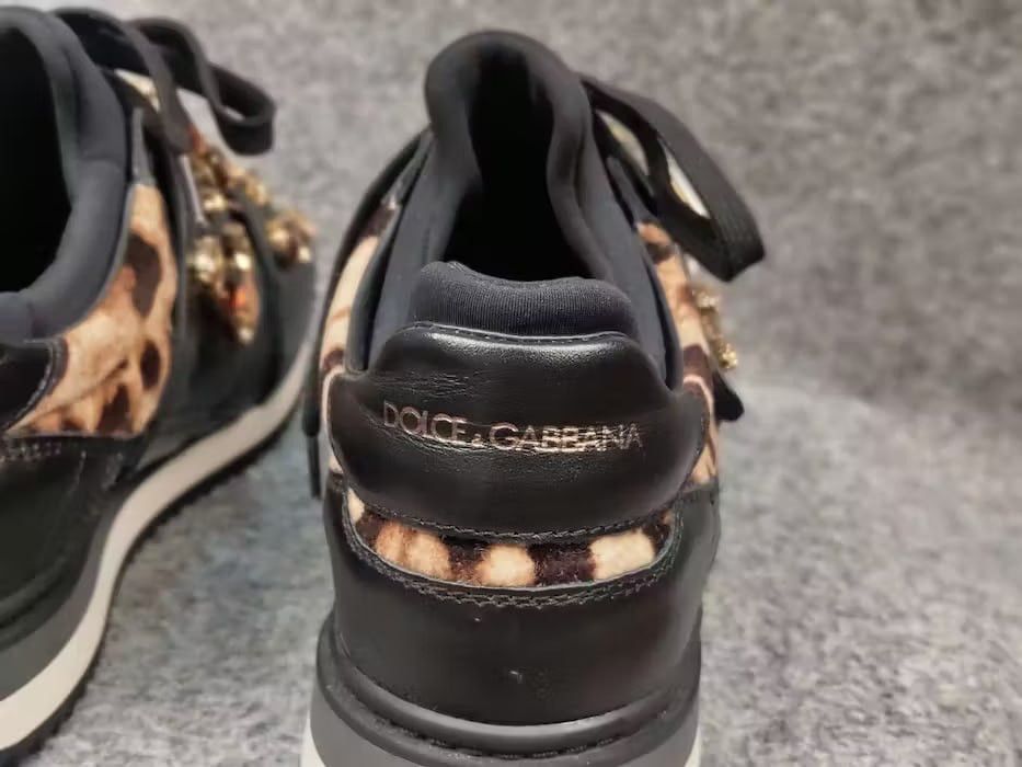 Dolce & Gabbana Dolce & Gabbana Leopard pattern stones velutto Sneakers Size US 9.5 / IT 39.5 - 10 Thumbnail