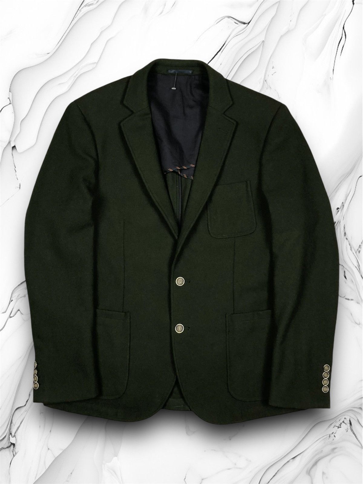 Designer Vintage NN.07 No Nationality Johan Wool Polyester Blazer y2k Size 42R - 1 Thumbnail