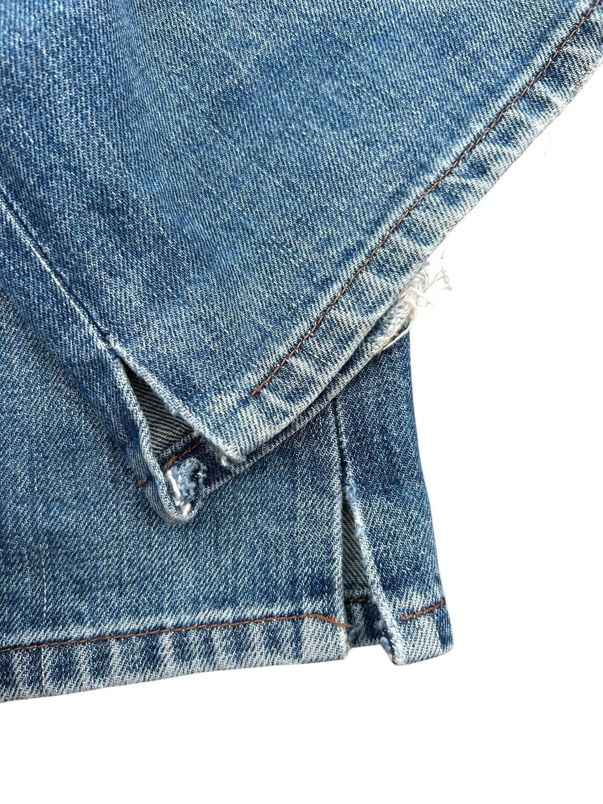 Kapital Thrashed Vintage Levis big E Selvedge Repair Denim jeans Size US 30 / EU 46 - 10 Thumbnail