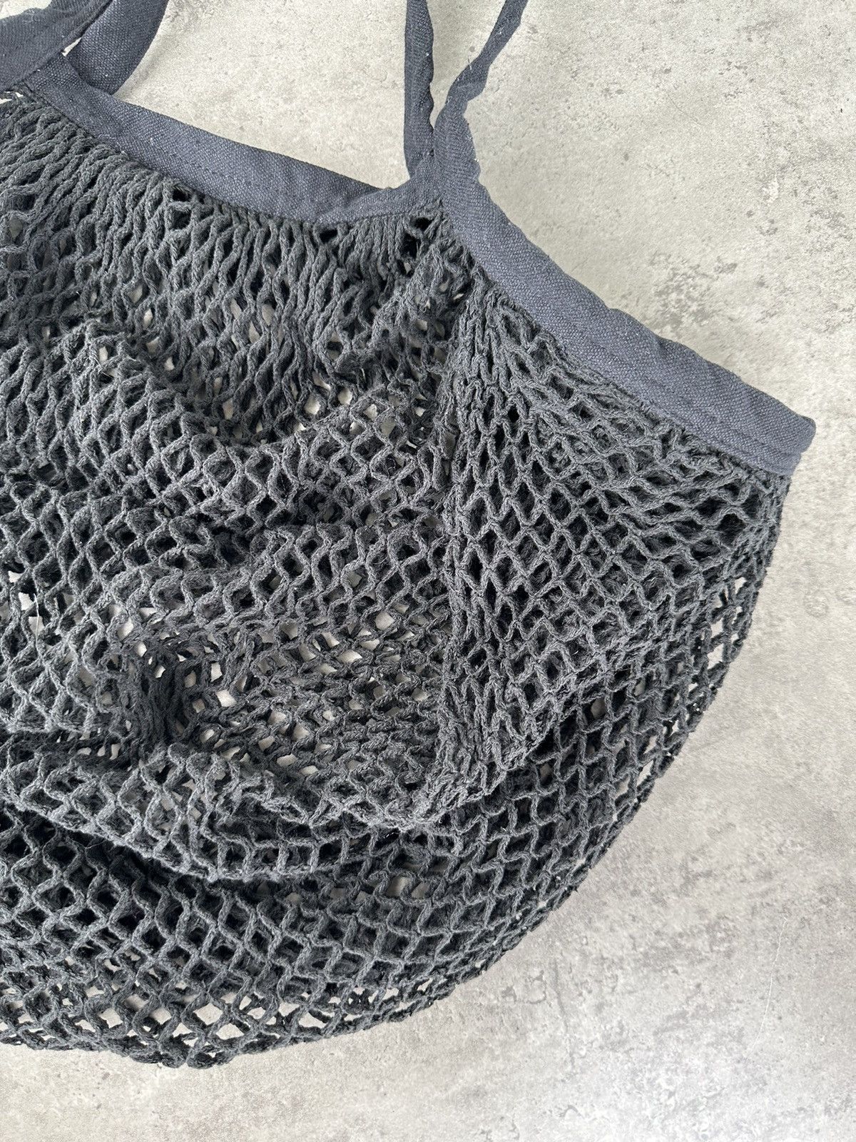 Japanese Brand Vintage Mesh Knit Handle Bag Size ONE SIZE - 3 Thumbnail