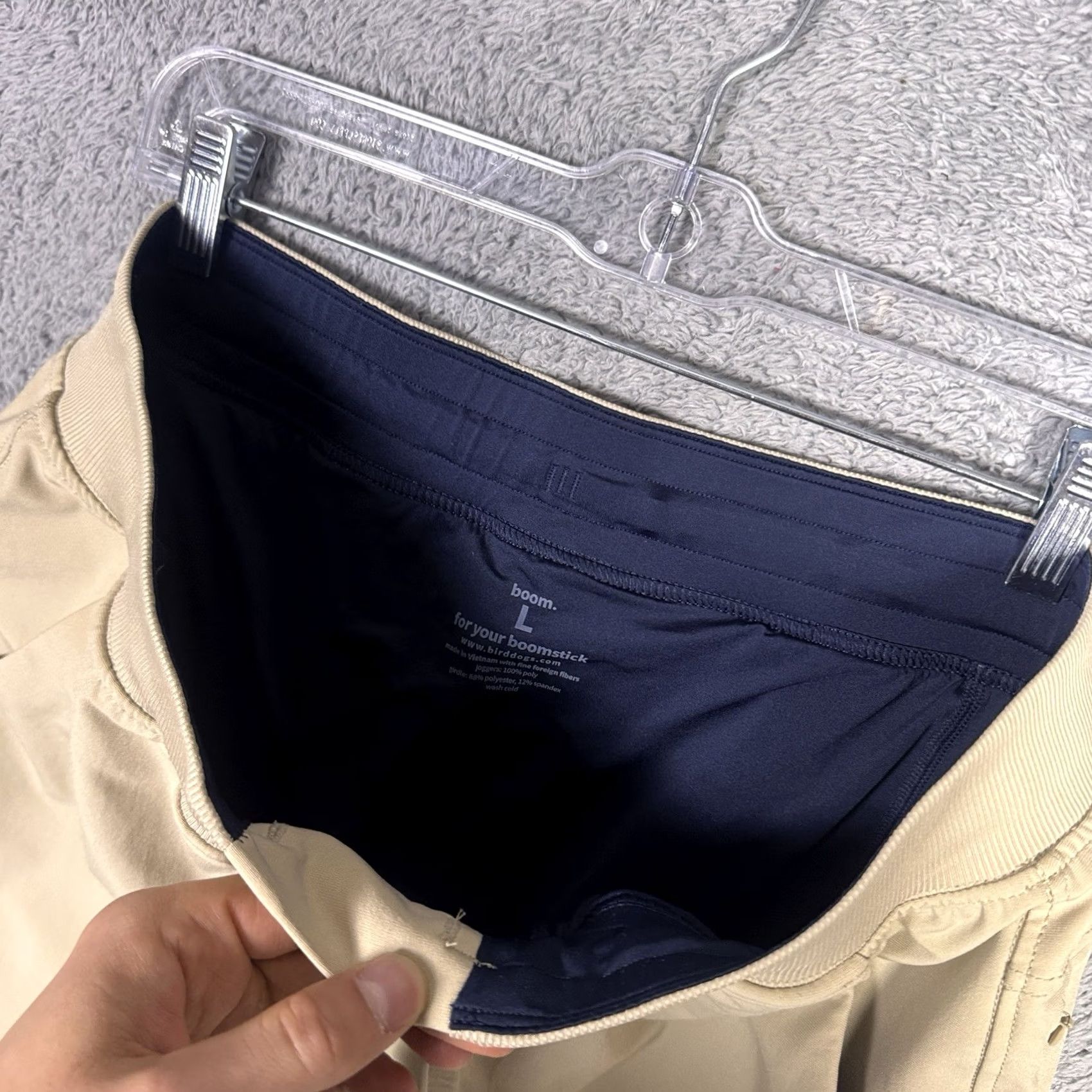 Vintage Bird Dogs Joggers Mens L BoomStick Golf Sweatpants Lined Pants Training Gym Regular Fit Beige Pattern solid Pockets Size US 33 - 4 Thumbnail