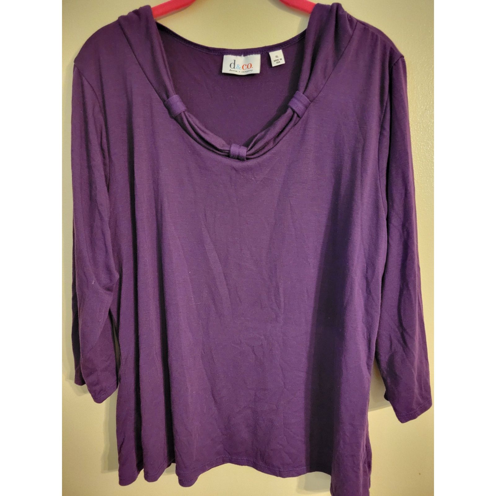Denim & Co. Denim & Co Purple Top XL Size XL / US 12-14 / IT 48-50 - 5 Thumbnail