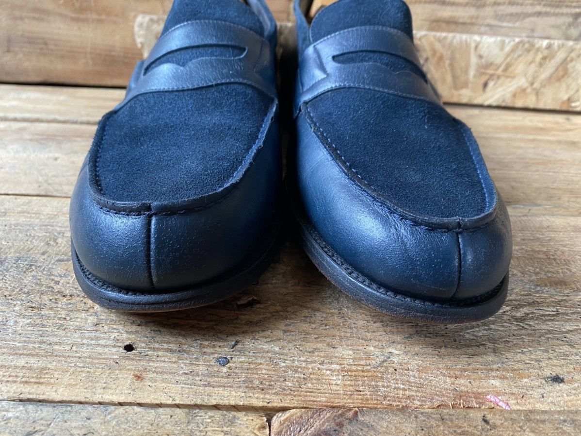 J.M. Weston J.M.Weston 180 blue suede penny loafers sz uk 9E US 10 Size US 9.5 / EU 42-43 - 12 Thumbnail