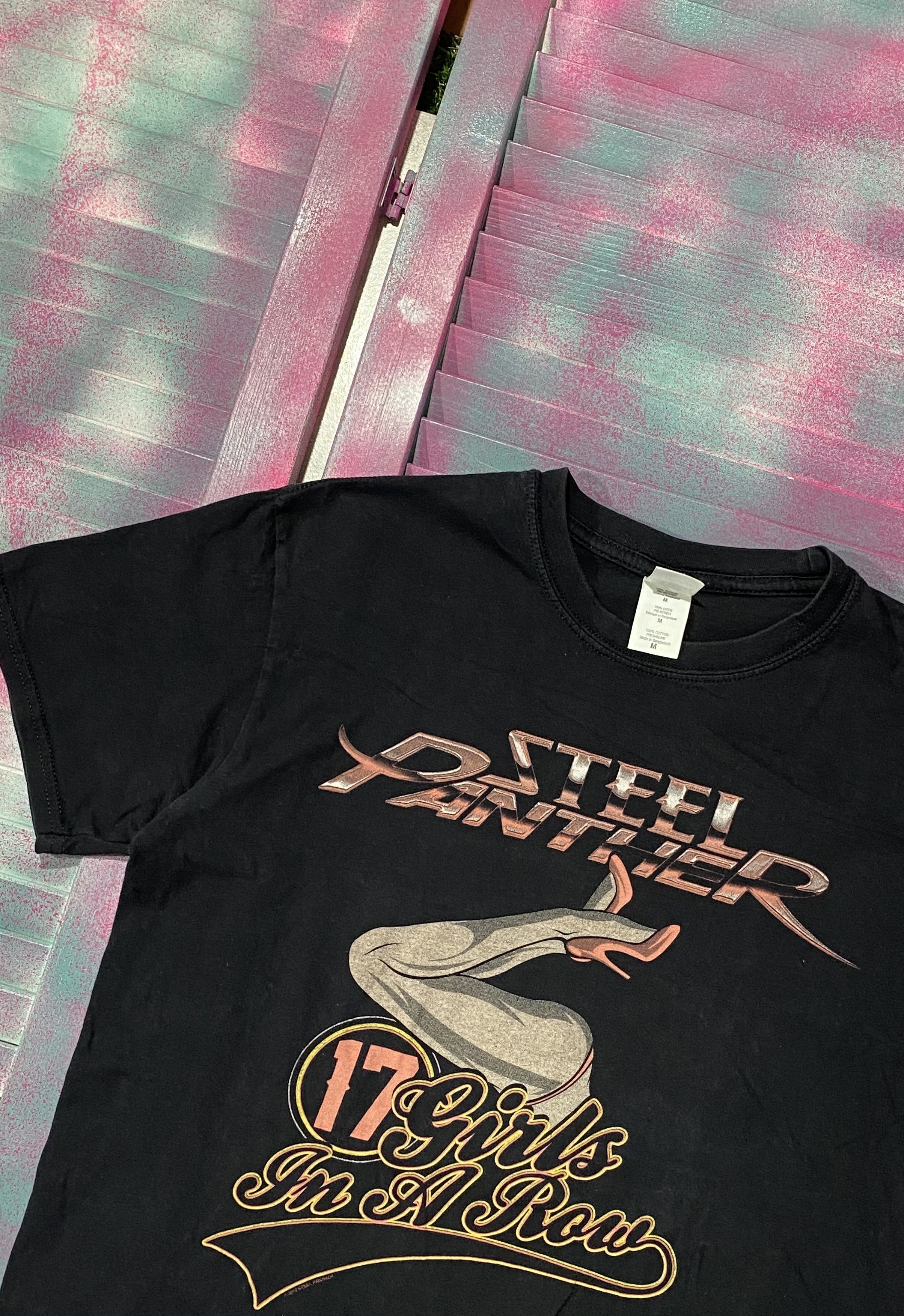 Band Tees Vintage Y2K Steel Panther Girls In A Row T-Shirts Size US M / EU 48-50 / 2 - 4 Thumbnail