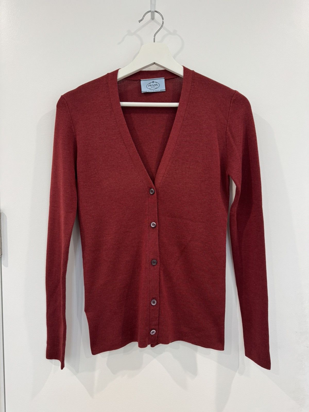 Prada Prada cashmere and silk cardigan Size S / US 4 / IT 40 - 1 Thumbnail