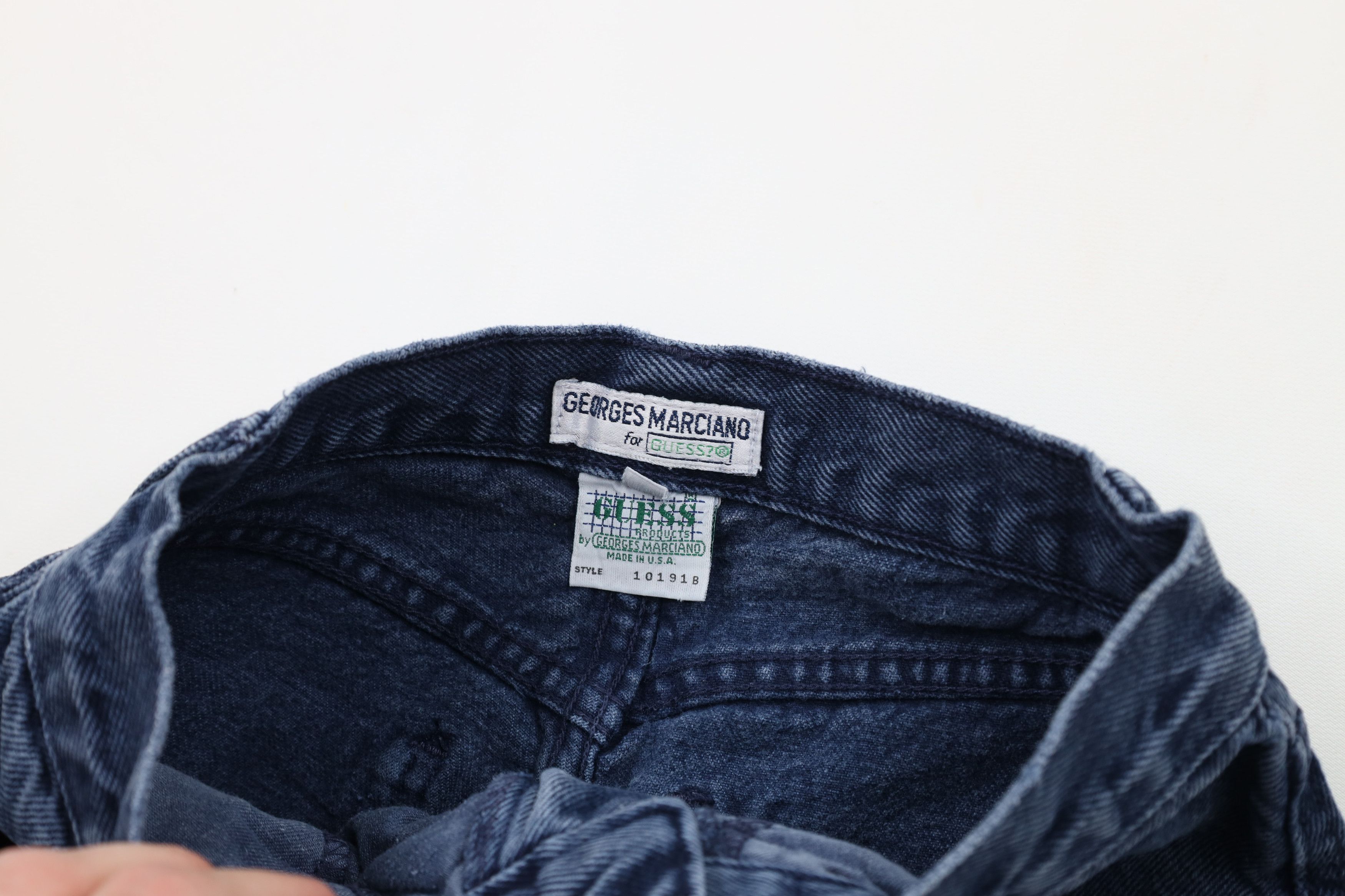 Guess Vintage 80s 90s Guess Straight Leg Denim Jeans Blue USA Size 34" / US 12 / IT 48 - 8 Thumbnail