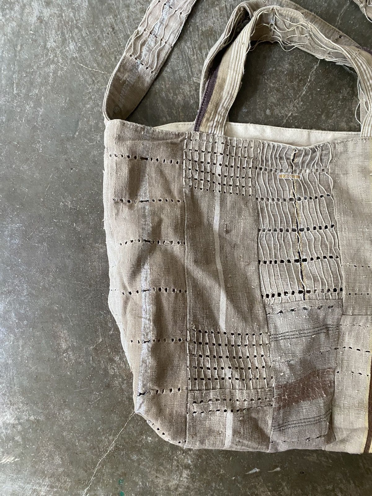 Japanese Brand Dosa Luna Patchwork Bag Kapital Comme des Garçons Visvim Size ONE SIZE - 4 Thumbnail