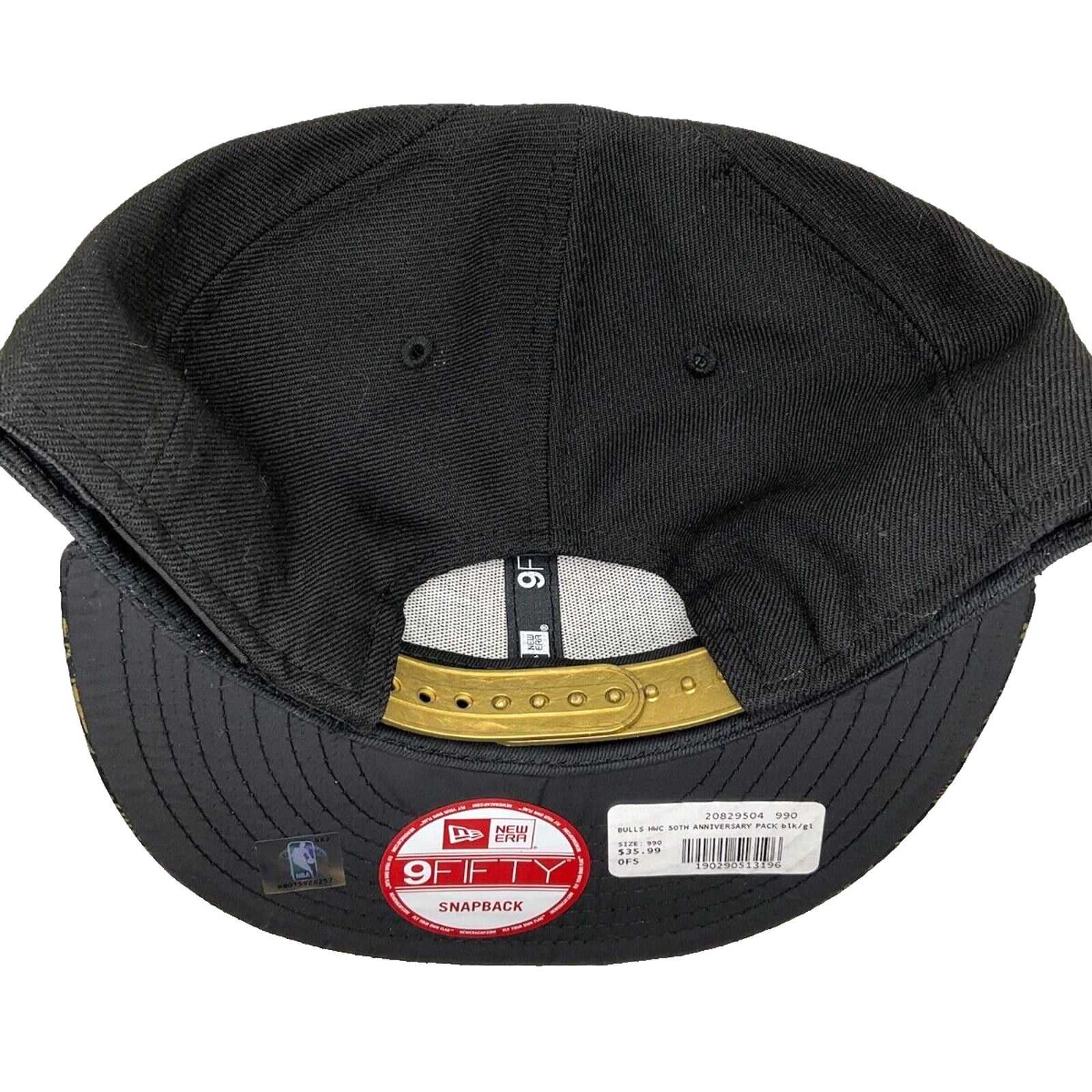New Era Chicago Bulls New Era 50th Anniversary L/E 9FIFTY Snapback Size ONE SIZE - 7 Thumbnail