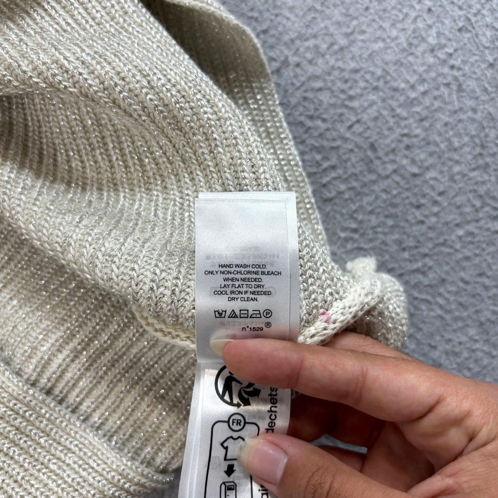 Ralph Lauren Lauren Ralph Lauren Sweater Womens XL Beige Metallic Shimmer Boatneck Coastal Knit Pullover Size XL / US 12-14 / IT 48-50 - 5 Thumbnail