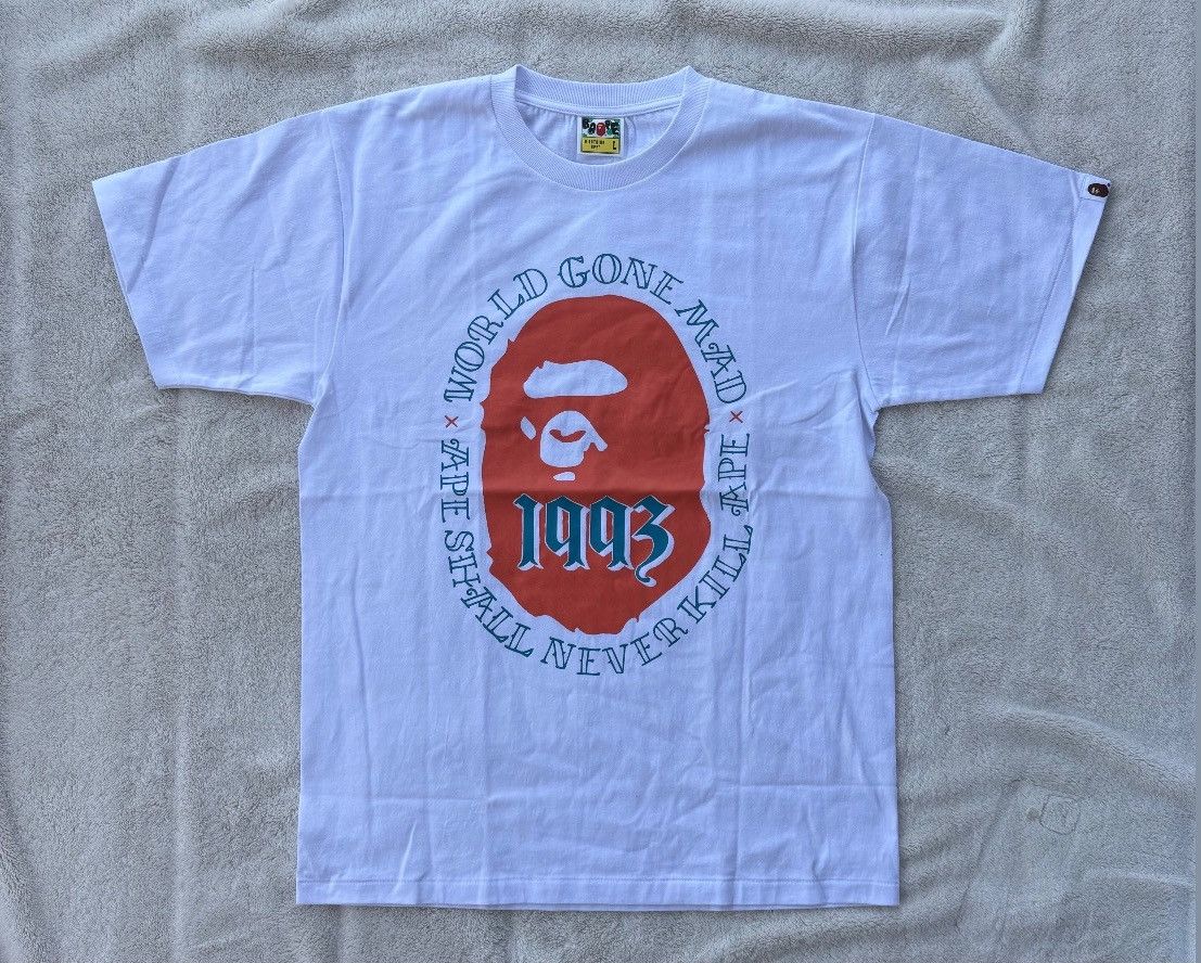 Bape Bape White/Orange 1993 Tee Size US L / EU 52-54 / 3 - 1 Preview