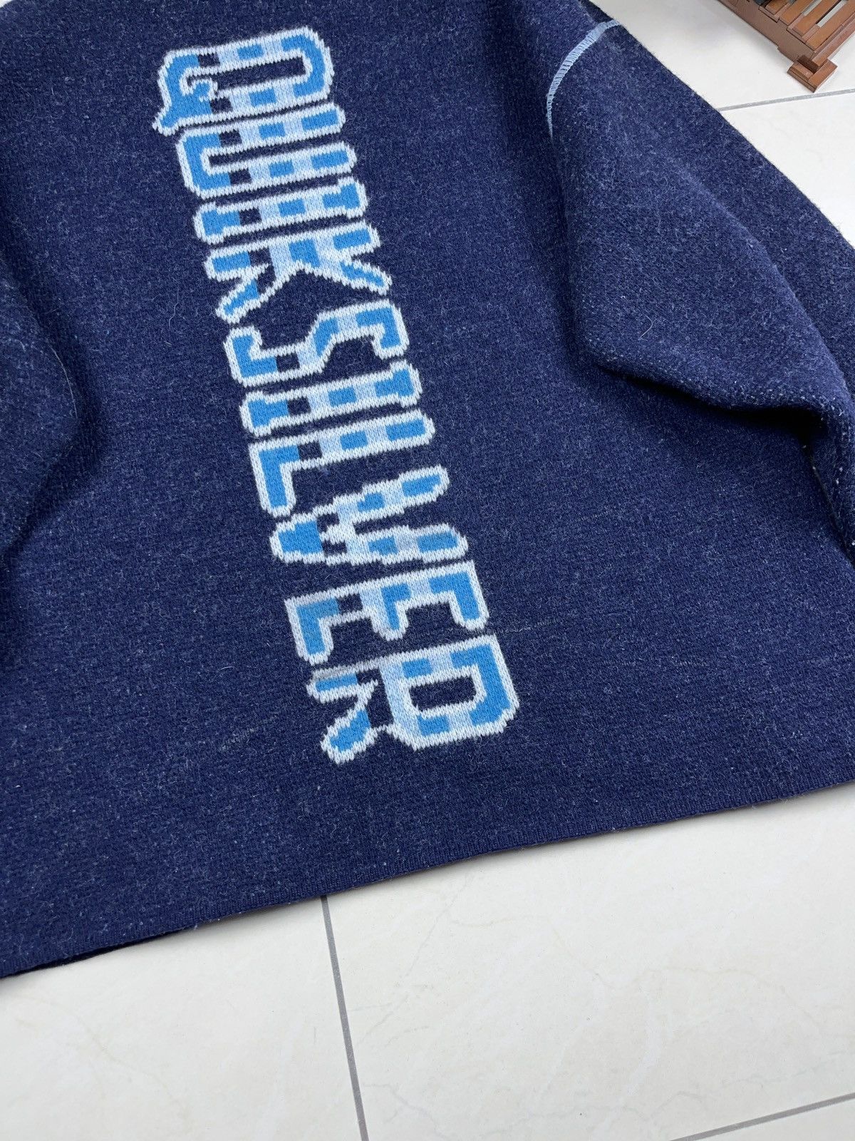 Quiksilver 90s vintage quiksilver big logo heavy knit sweater Size US M / EU 48-50 / 2 - 6 Thumbnail