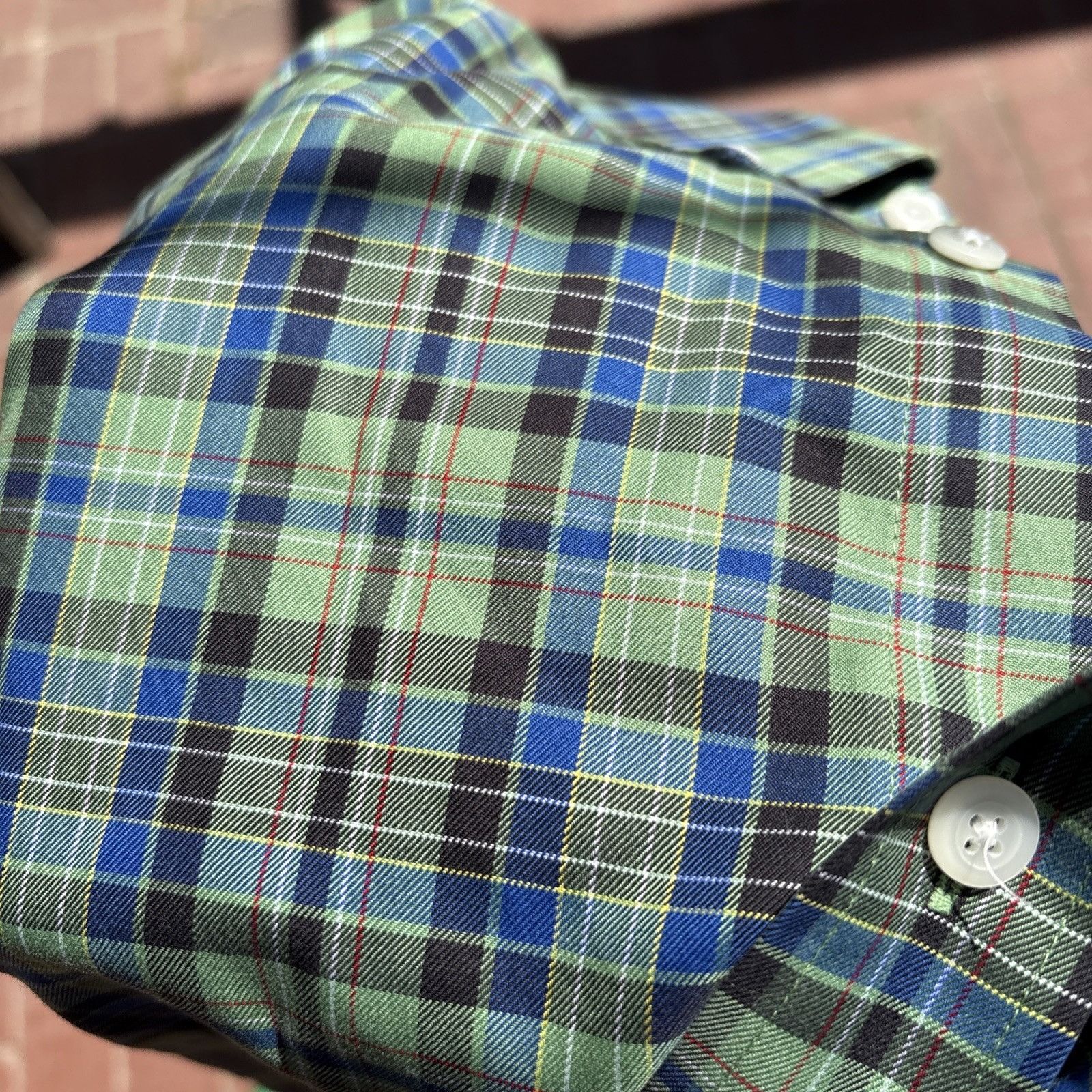 Orvis Orvis Plaid Shirt Mens Large Green Cotton Long Sleeve Button Size US L / EU 52-54 / 3 - 4 Thumbnail