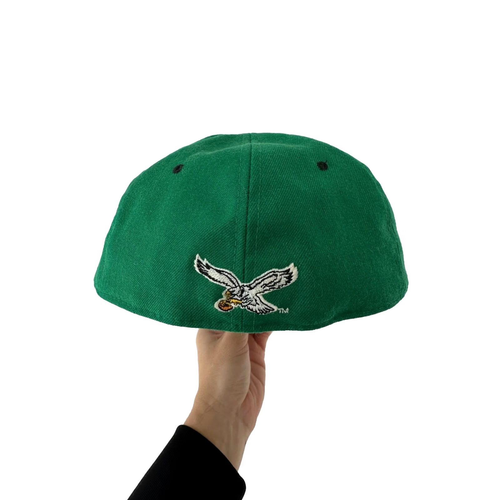 New Era VINTAGE Philadelphia Eagles New Era Pro Model Wool Hat 7 1/4 Green 90s Baseball Cap Unisex Adults Mens Boys Size ONE SIZE - 5 Thumbnail