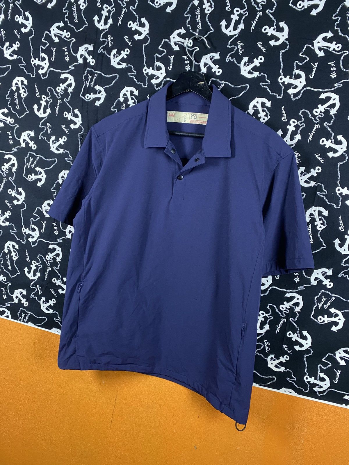 NANO universe Nano Universe Technical Short-Sleeve Polo Shirt Minimalist Size US S / EU 44-46 / 1 - 4 Thumbnail