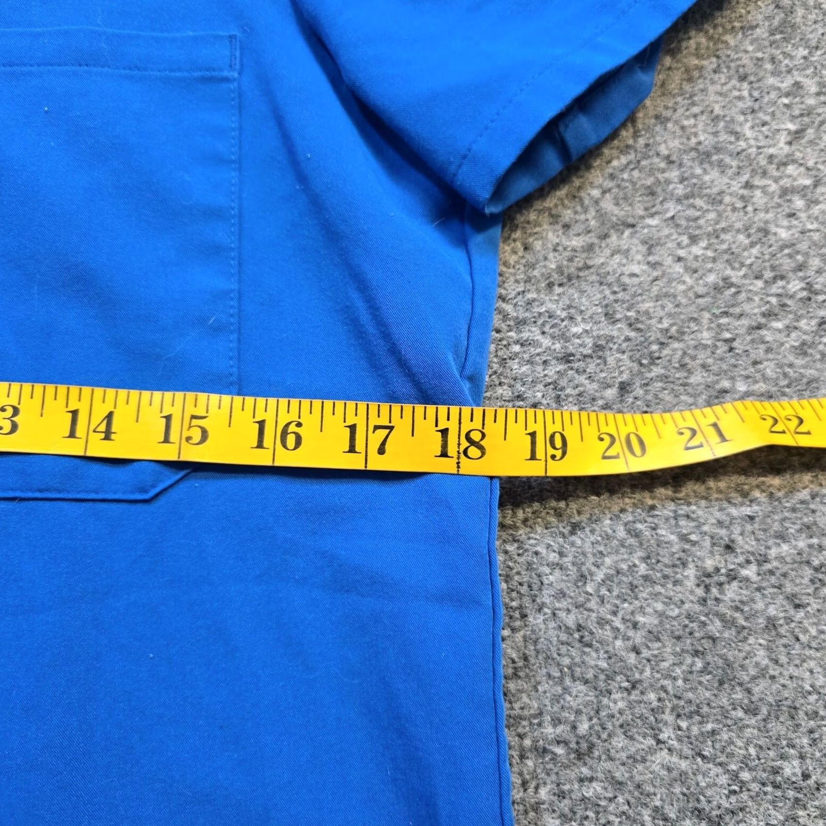 Vintage FIGS Top Womens Small Blue Pocket Short Sleeve Embroidered Cat Technical Comfort Shirt Womens S Blue Cat Embroidered Size S / US 4 / IT 40 - 7 Thumbnail