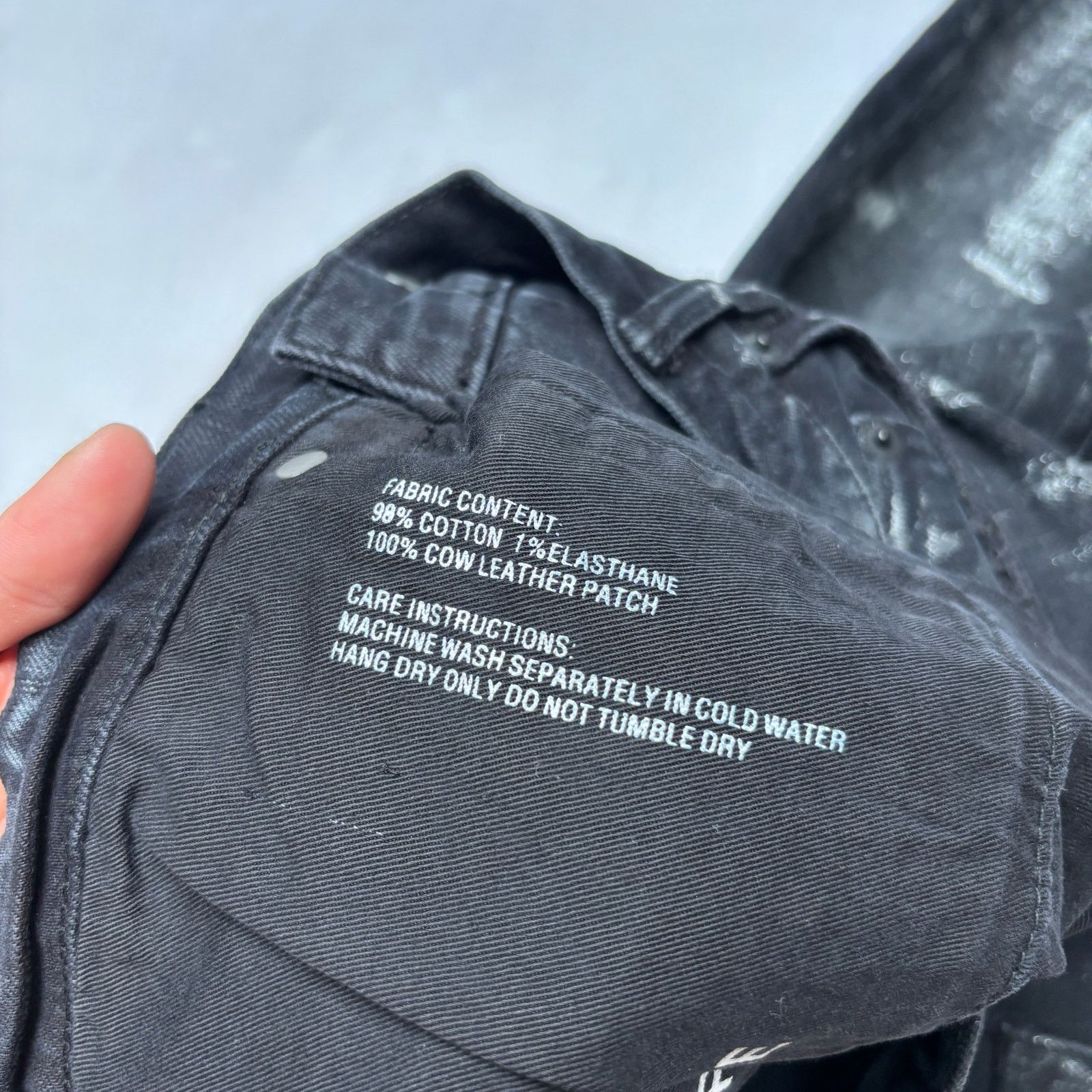 Purple Purple Brand P001 Low Rise Skinny Jeans 32x33 Black Silver Size US 32 / EU 48 - 9 Thumbnail