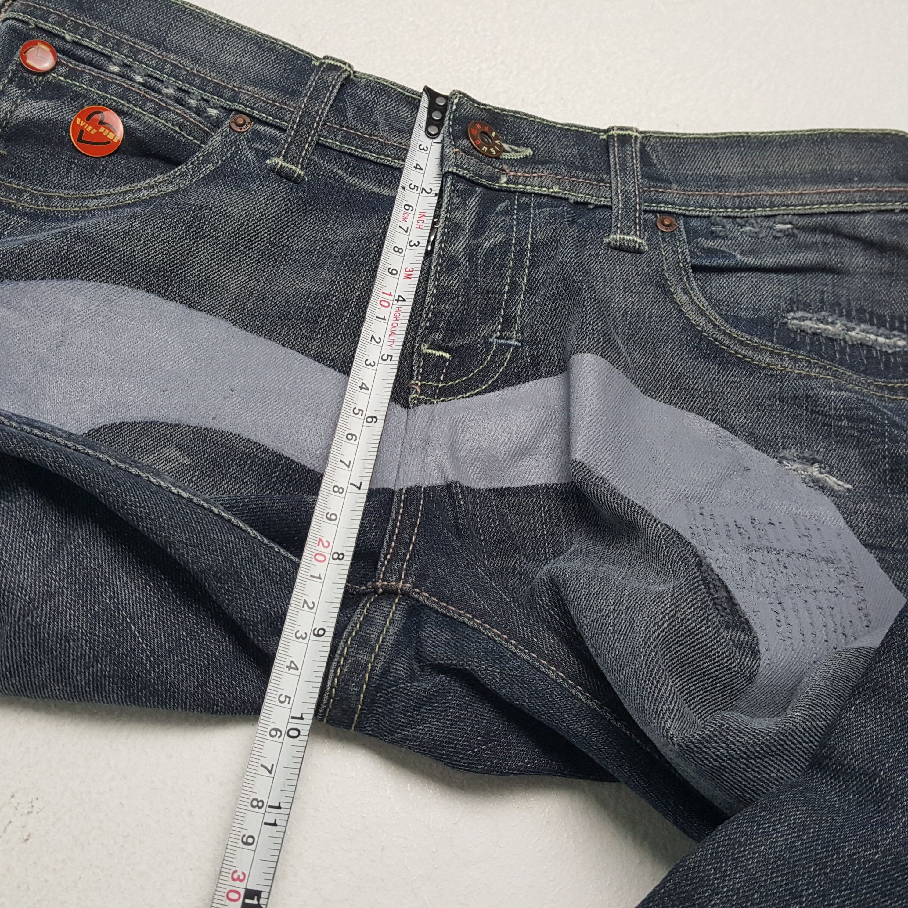 Evisu × Puma × Vintage EVISU x PUMA Japanese Brand Streetwear Custom Daicock Jeans Size 30" / US 8 / IT 44 - 8 Thumbnail