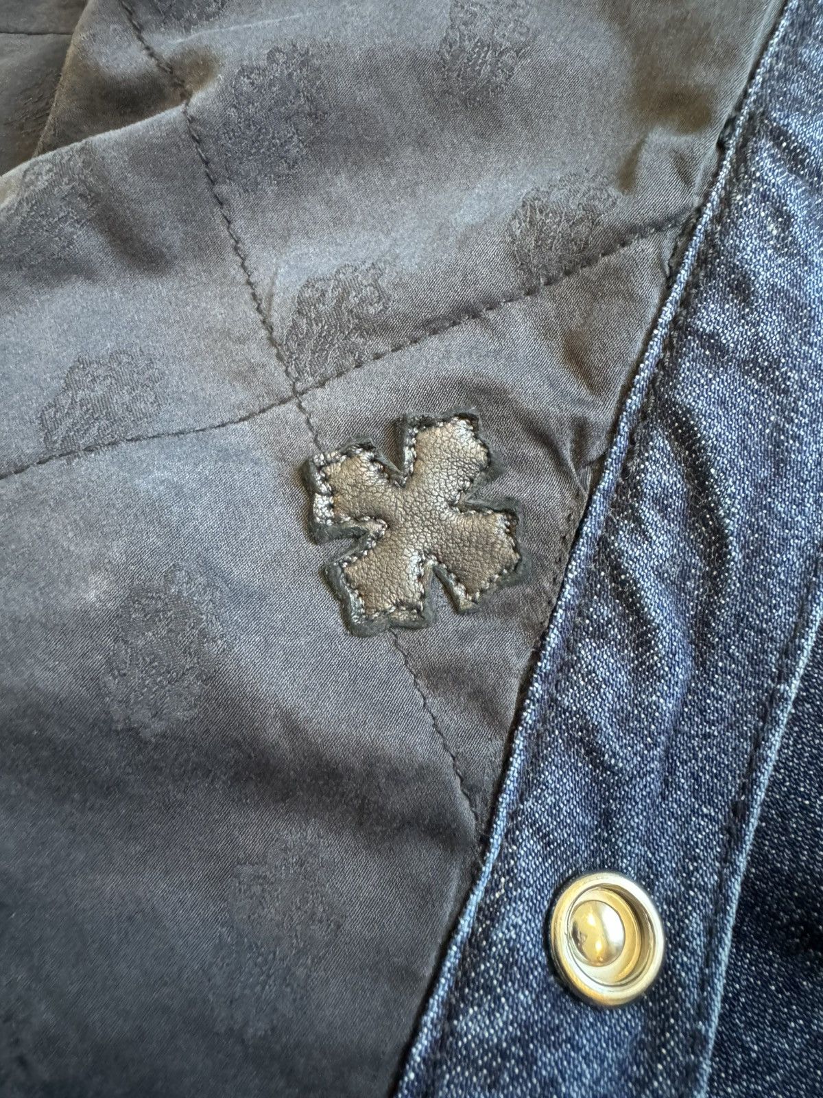 Chrome Hearts Chrome Hearts Work’n Denim Lucky Patch Padded Shirt Size US L / EU 52-54 / 3 - 14 Thumbnail