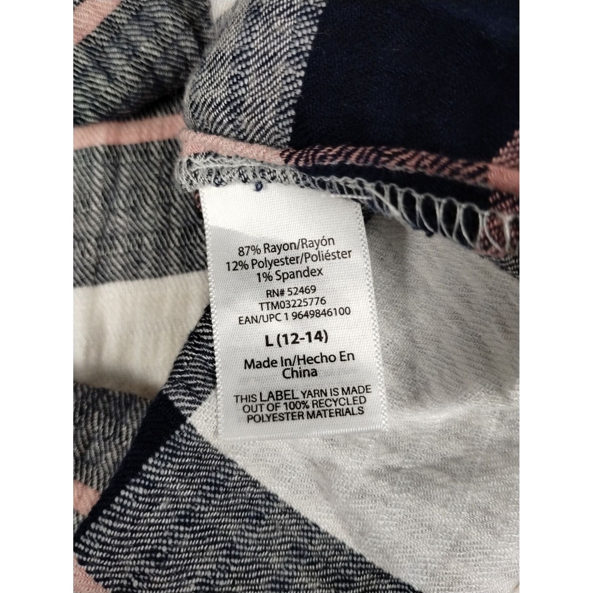 Other Time and Tru Maternity Womens Large Woven Button Up Top Blue Size L / US 10 / IT 46 - 10 Thumbnail