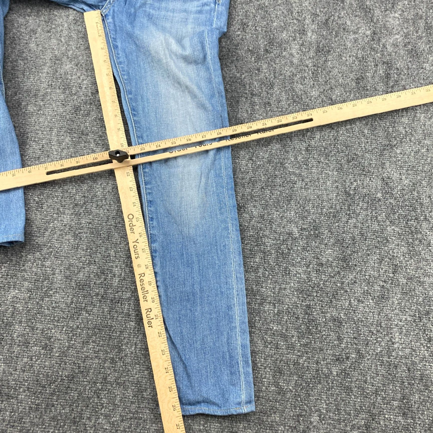 Vintage AG Adriano Goldschmied The Legging Jeans Womens 25R Blue Super Skinny Stretch Jeans Size 42" / US 20 - 5 Thumbnail