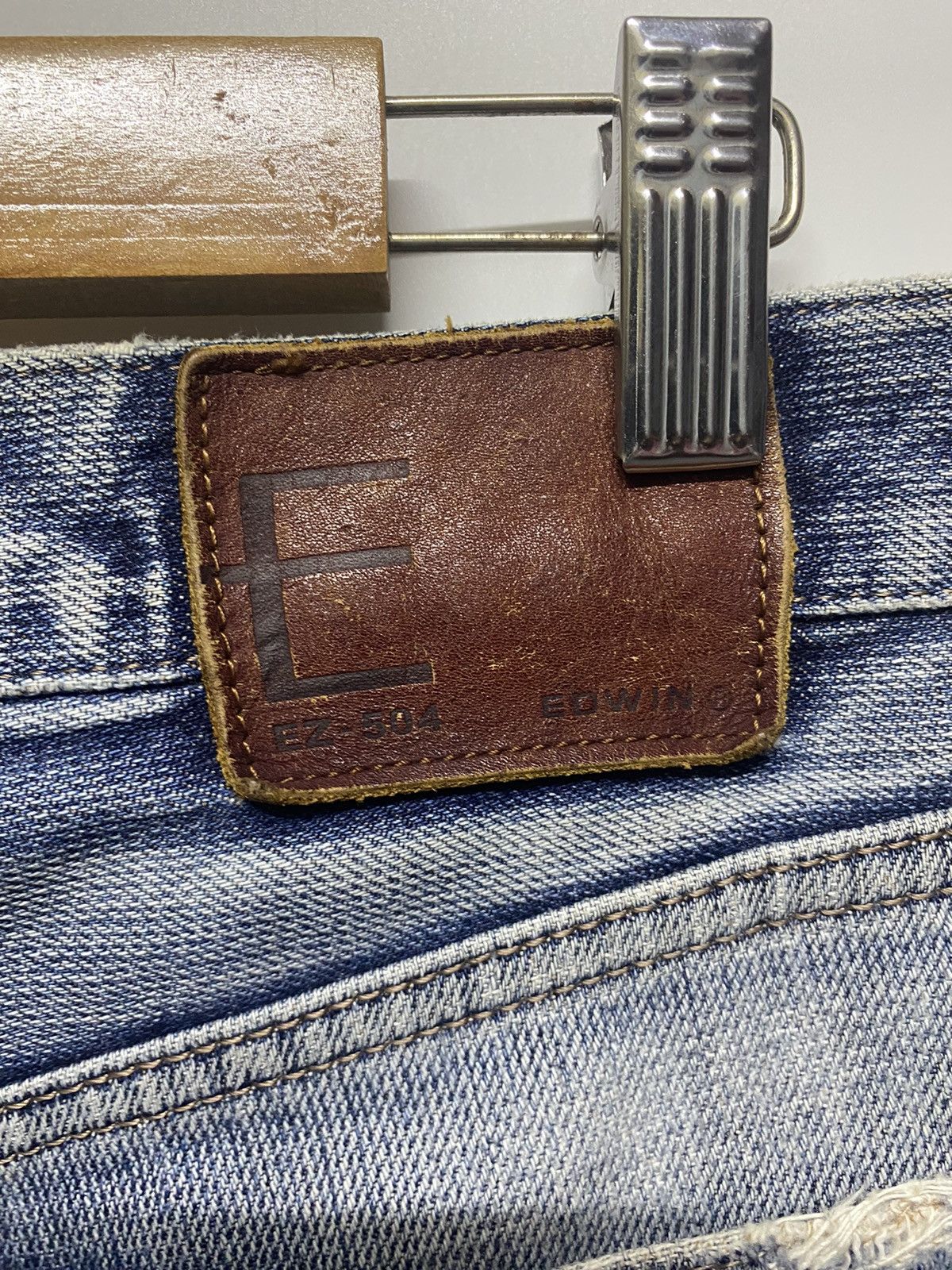 Edwin × Vintage Vintage Edwin E Function Distressed Denim Jeans Size US 34 / EU 50 - 18 Thumbnail