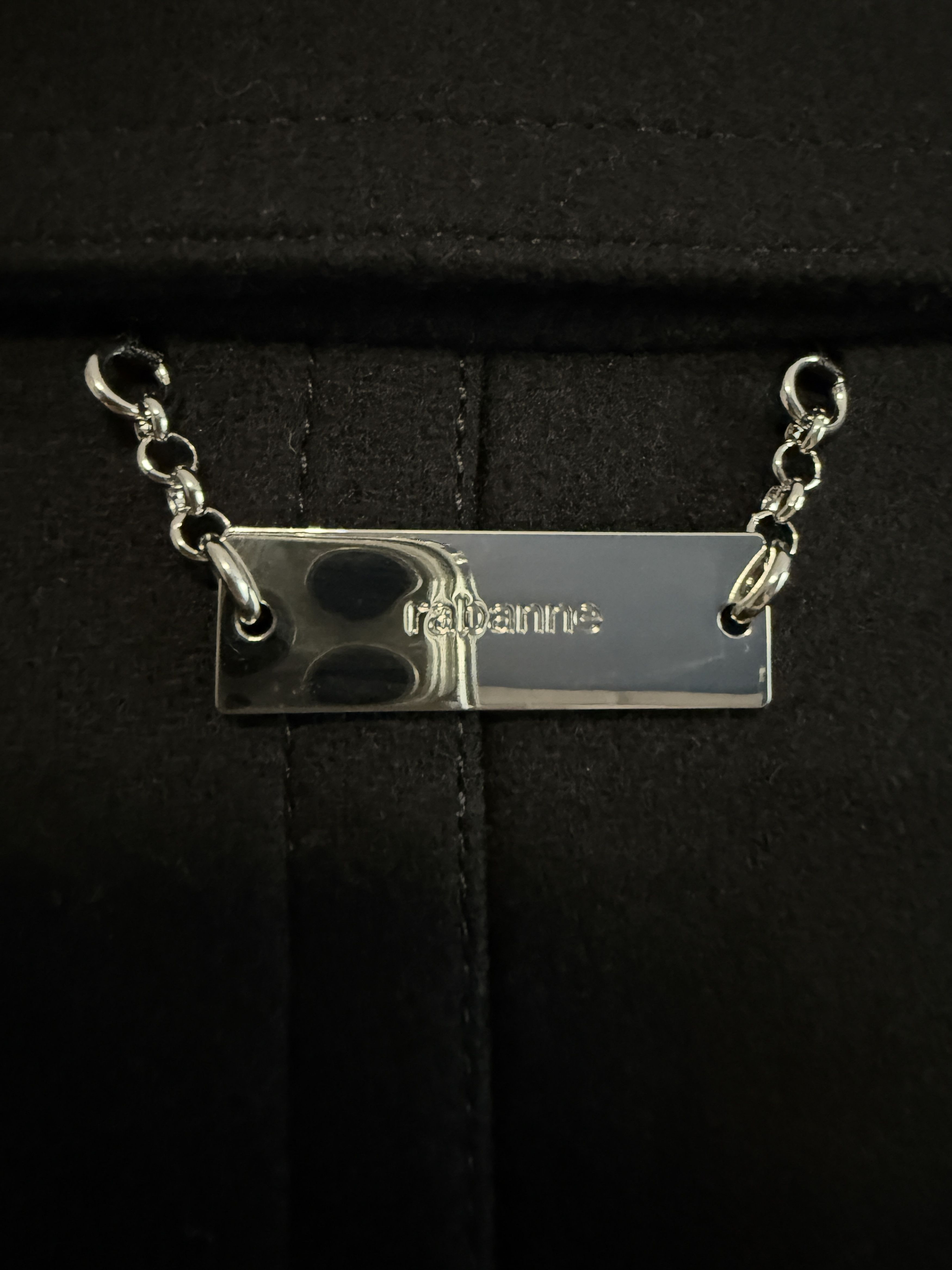 H&M × Paco Rabanne Paco Rabanne x H&M Wool Pea Coat Limited Edition Sz L Size L / US 10 / IT 46 - 9 Thumbnail