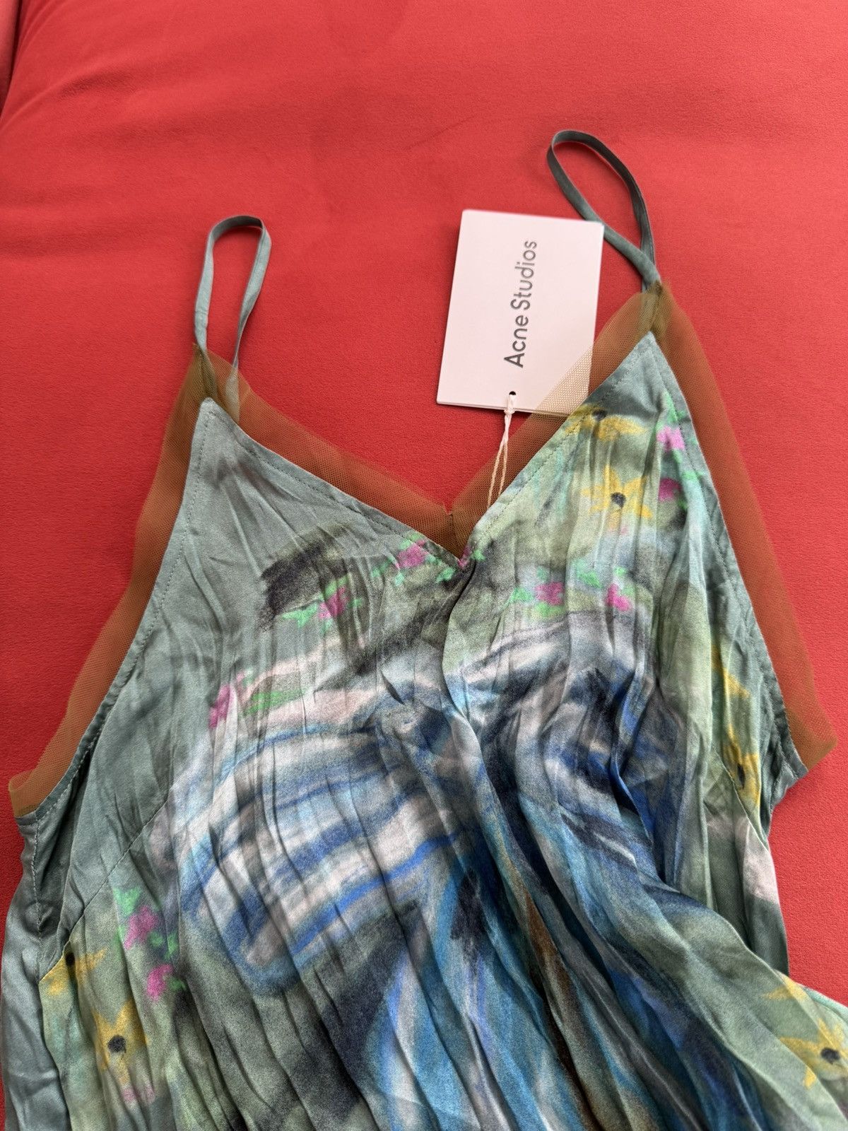 Acne Studios Acne Studios NEW camisole, blue/ green, size S-M Size M / US 6-8 / IT 42-44 - 6 Thumbnail