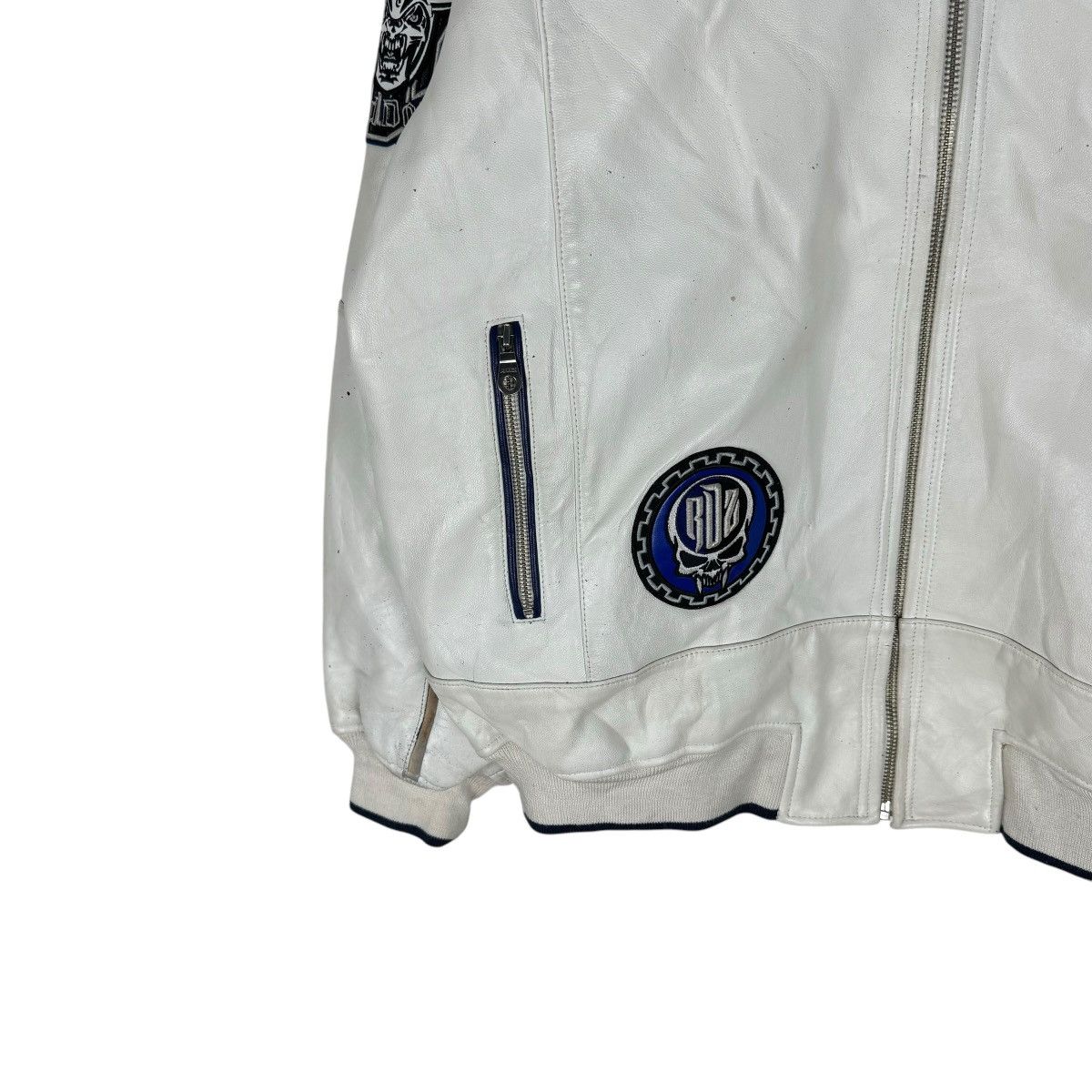 Avirex 🌟AVIREX ROAD DOGZ VARSITY LEATHER JACKET Size US XXL / EU 58 / 5 - 5 Thumbnail