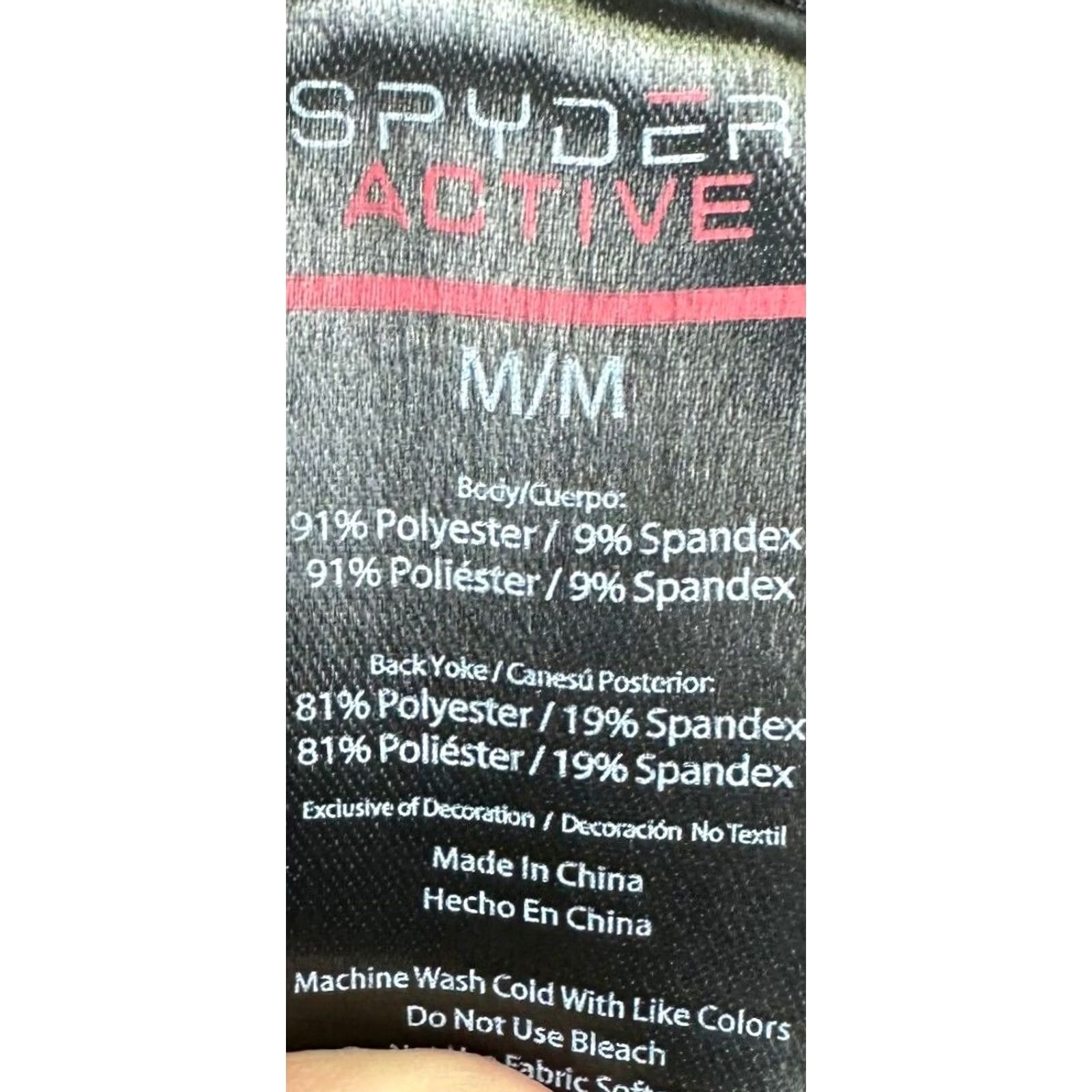 Spyder Spyder Active T-Shirt Adult Medium Black Mens Short Sleeve Crew Neck Workout Shirt Tee Regular Fit Size US M / EU 48-50 / 2 - 5 Thumbnail