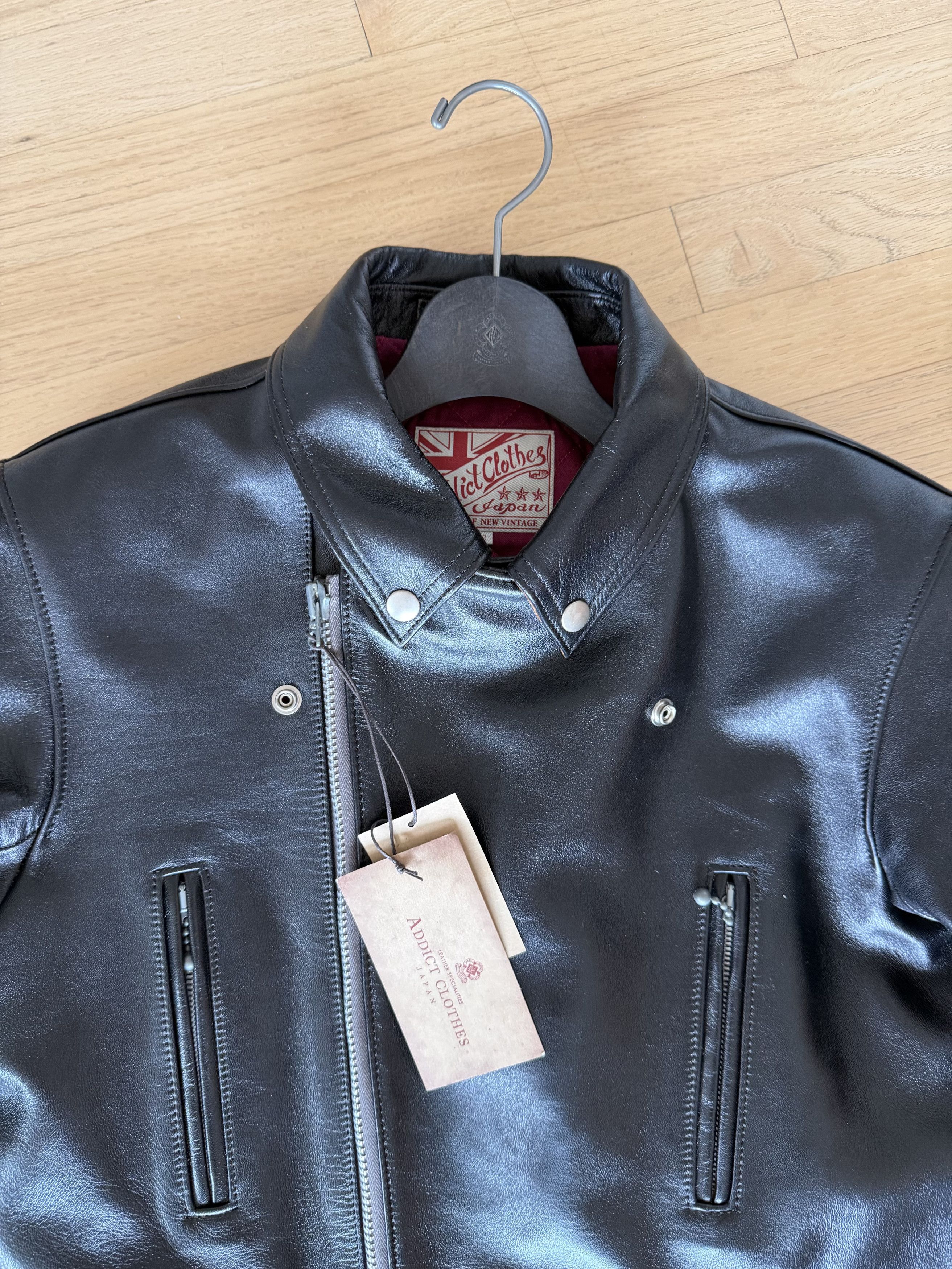 ADDICT ADDICT AD-02L DOUBLE RIDERS JACKET HORSE TEA CORE Size US L / EU 52-54 / 3 - 5 Thumbnail
