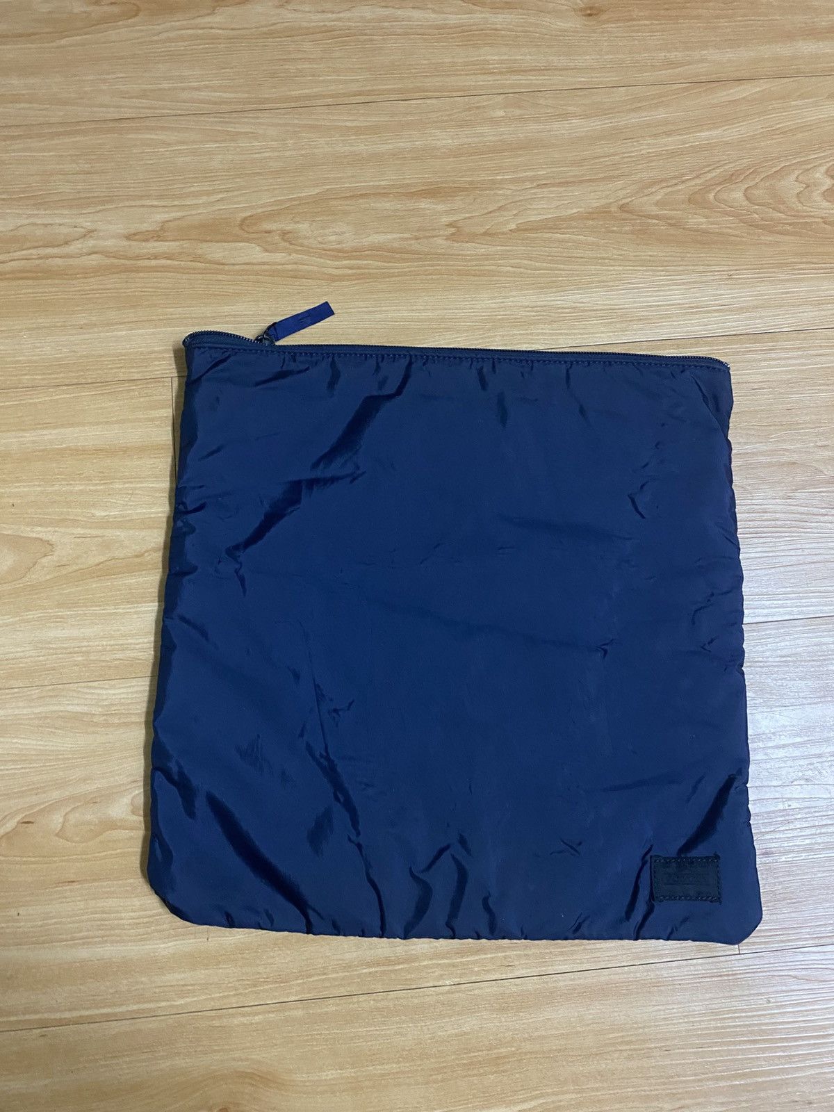 Head Porter Head Porter Navy Nylon Zipper Pouch – Minimal Utility Bag Size ONE SIZE - 1 Thumbnail