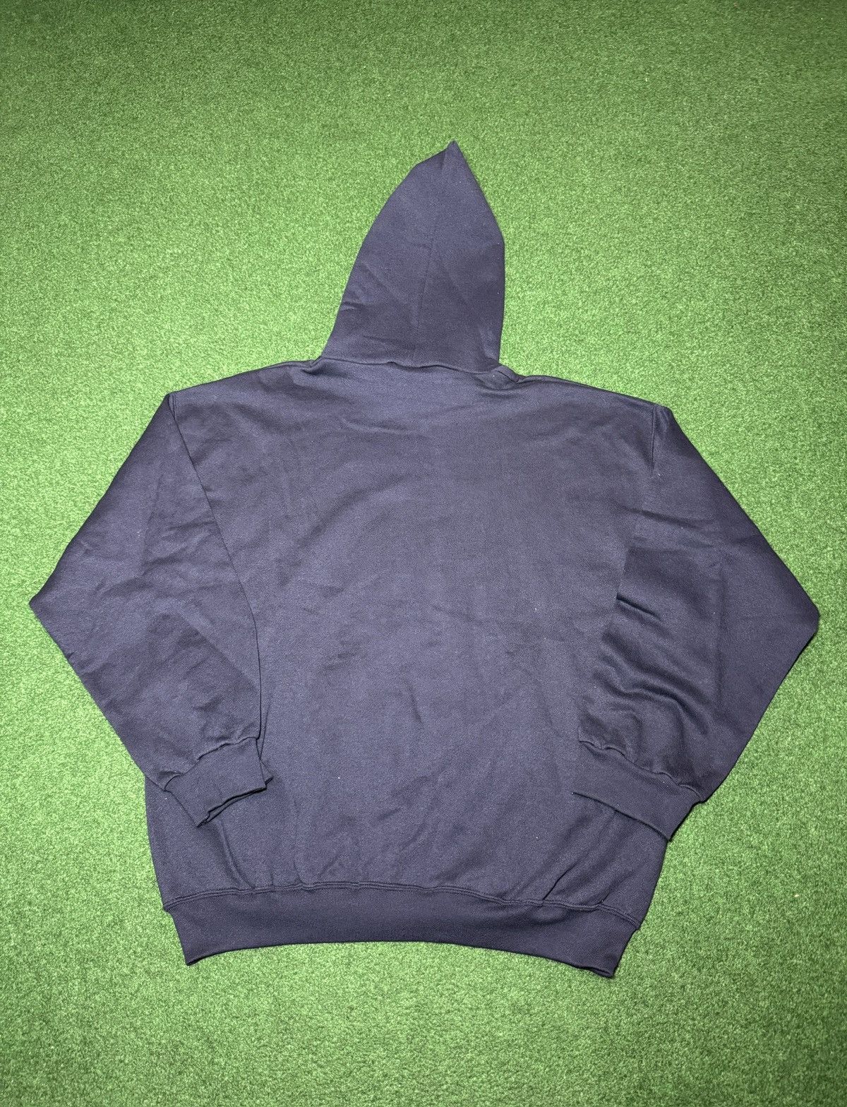 Tultex Vintage Tultex 90s Blank Minimalist 2XL Blue Grunge Hoodie Size US XXL / EU 58 / 5 - 4 Thumbnail