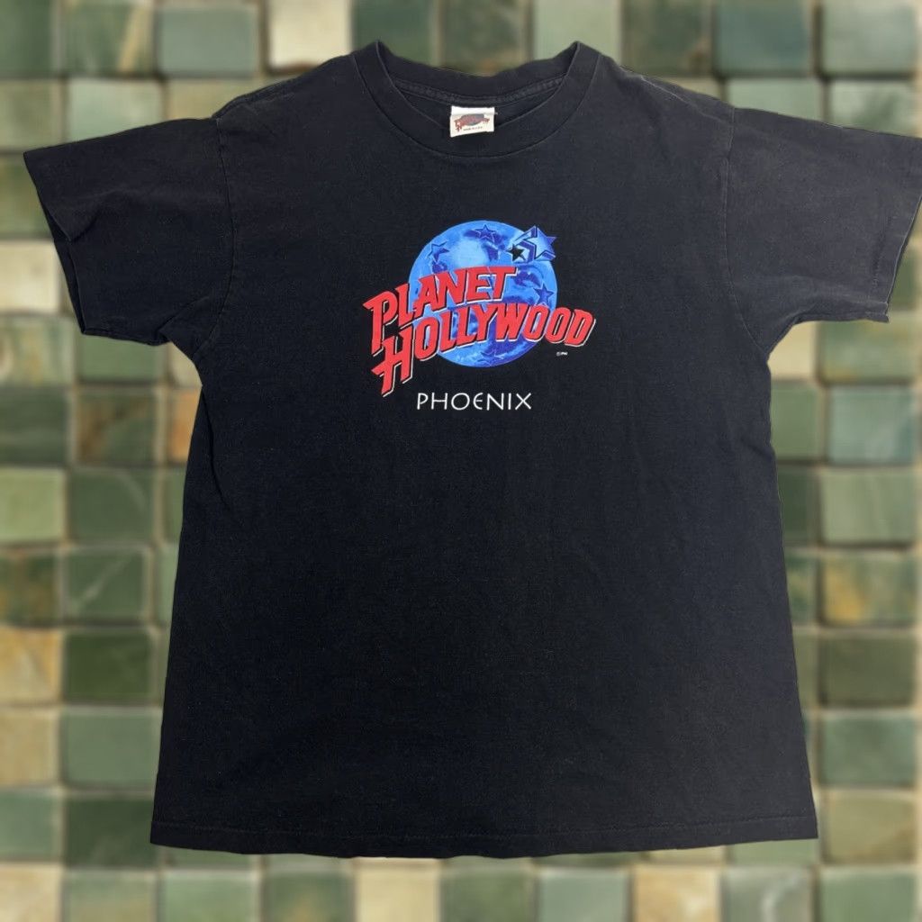 Planet Hollywood VINTAGE Planet Hollywood T Shirt Men’s Large Black Phoenix Arizona Short Sleeve Graphic Tee Mens 1990s Size US L / EU 52-54 / 3 - 1 Thumbnail
