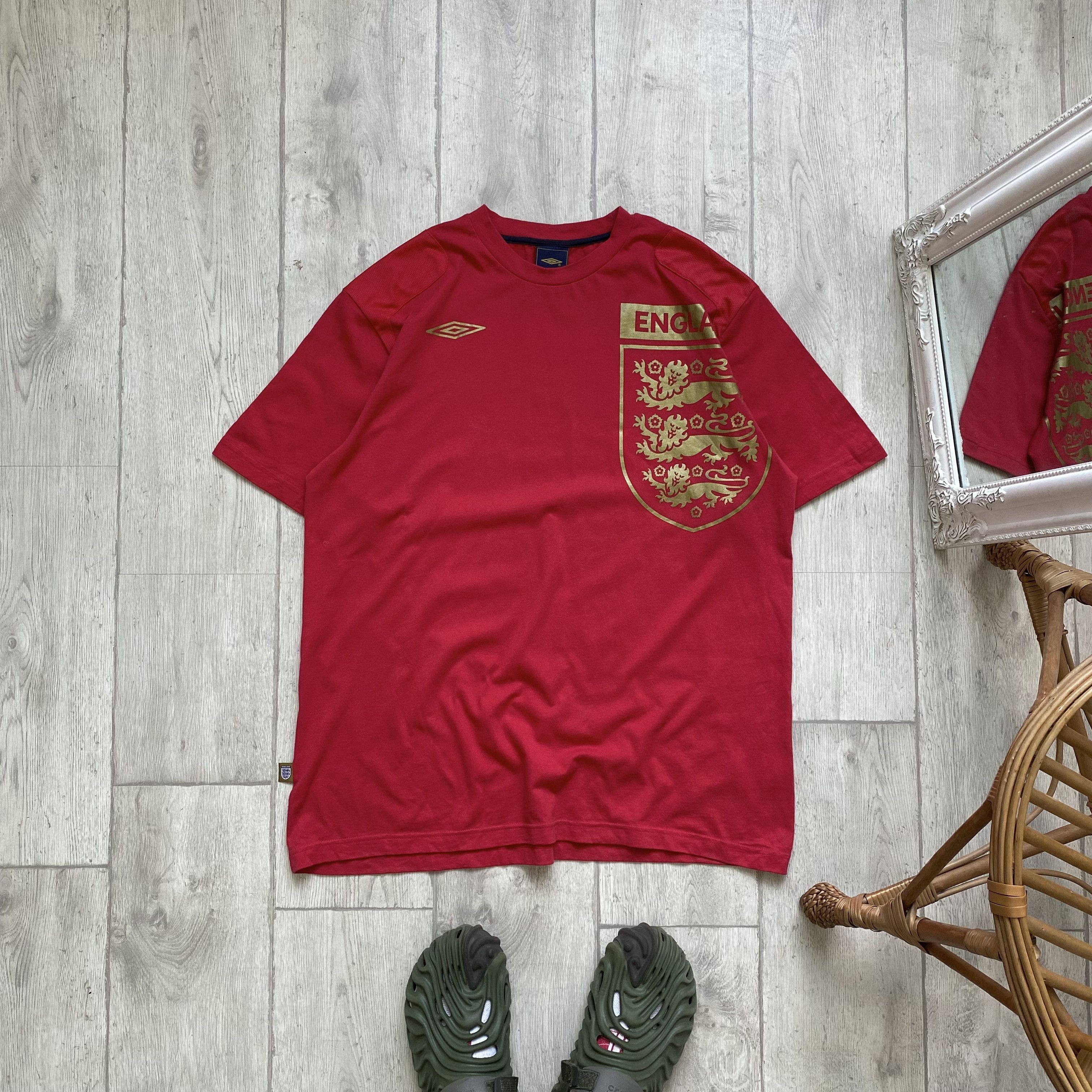 Umbro 🏴󠁧󠁢󠁥󠁮󠁧󠁿 Vintage Umbro England Soccer heavy tee logo Size US XL / EU 56 / 4 - 1 Thumbnail