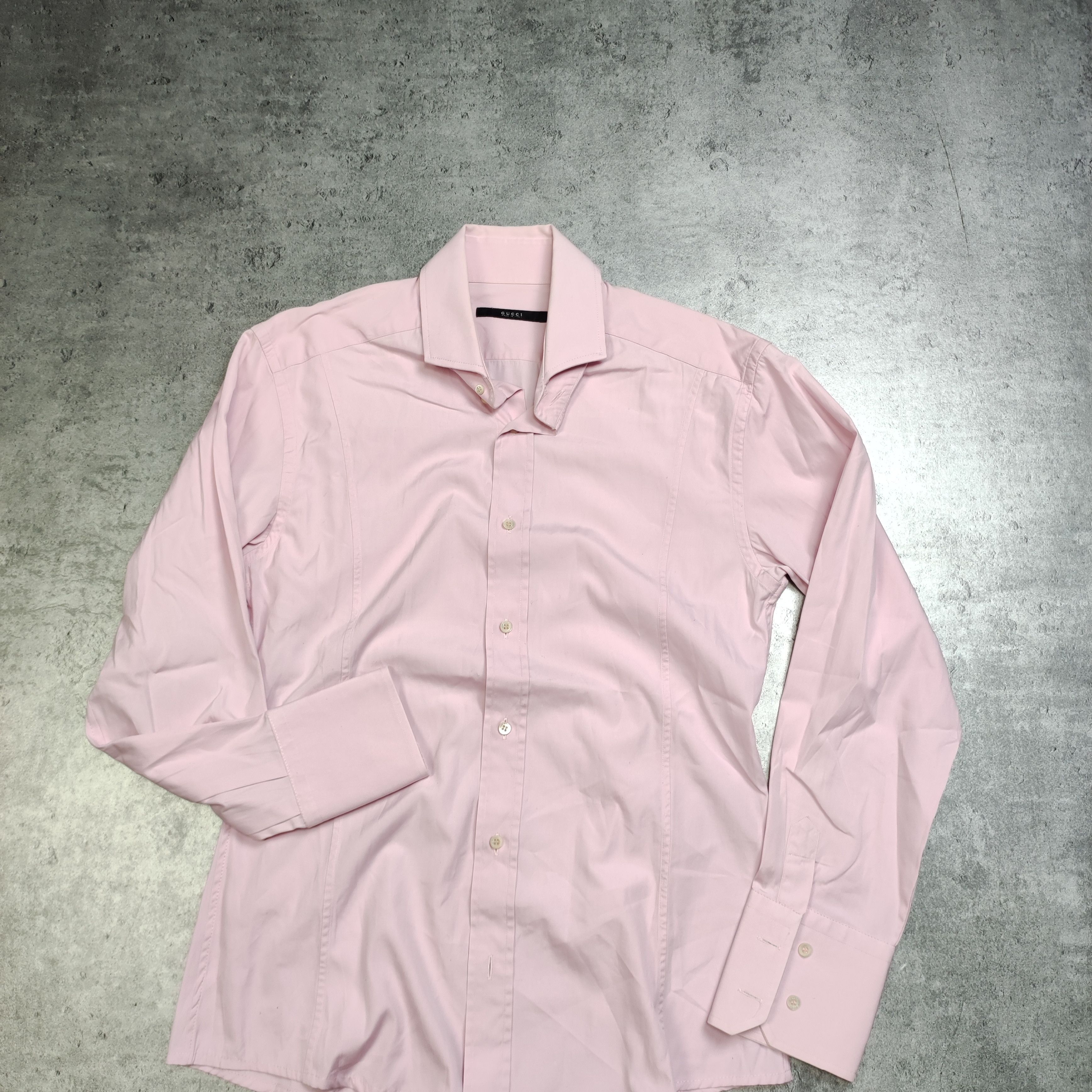 Gucci × Tom Ford RARE Gucci x Tom Ford Classic Slim Fit Light Pink Shirt Size US S / EU 44-46 / 1 - 2 Thumbnail