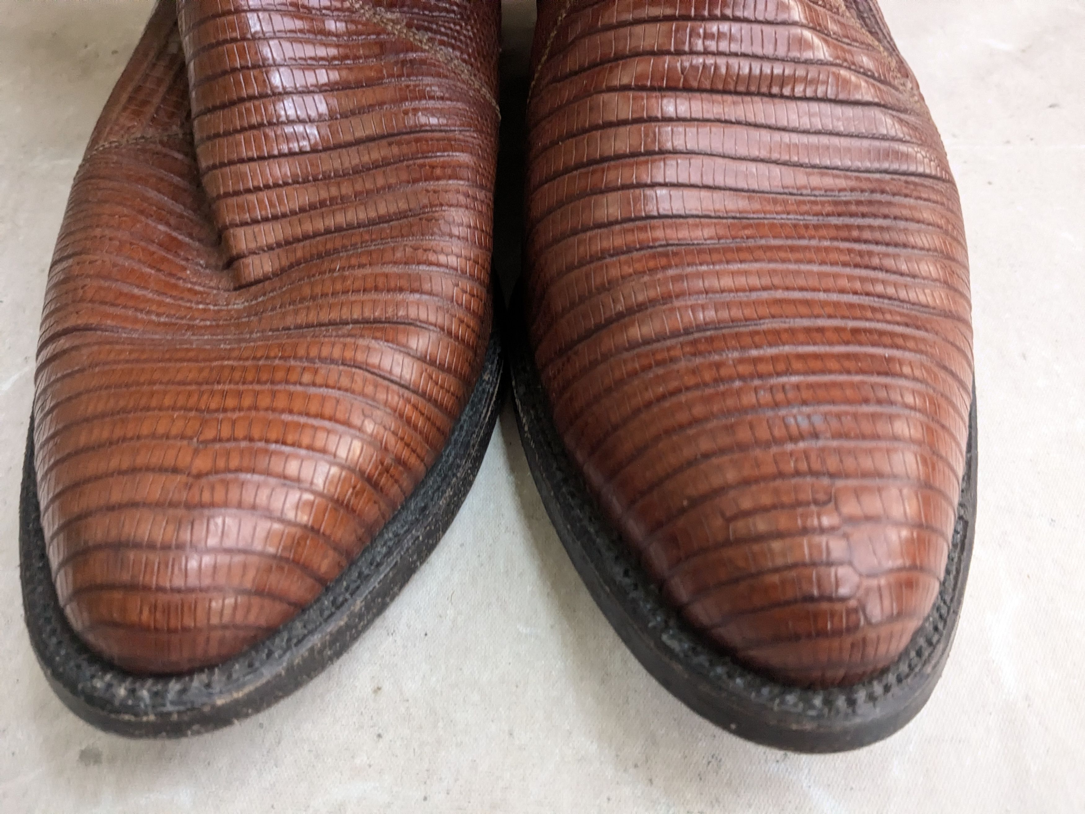 Panhandle Slim Panhandle Slim Cowboy Boots Brown Lizard Leather 11 D Size US 11 / EU 44 - 2 Thumbnail