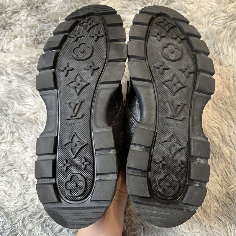Louis Vuitton Louis Vuitton Black Monogram Thick-Soled Casual Sneakers -2 Size US 9.5 / EU 42-43 - 2 Thumbnail