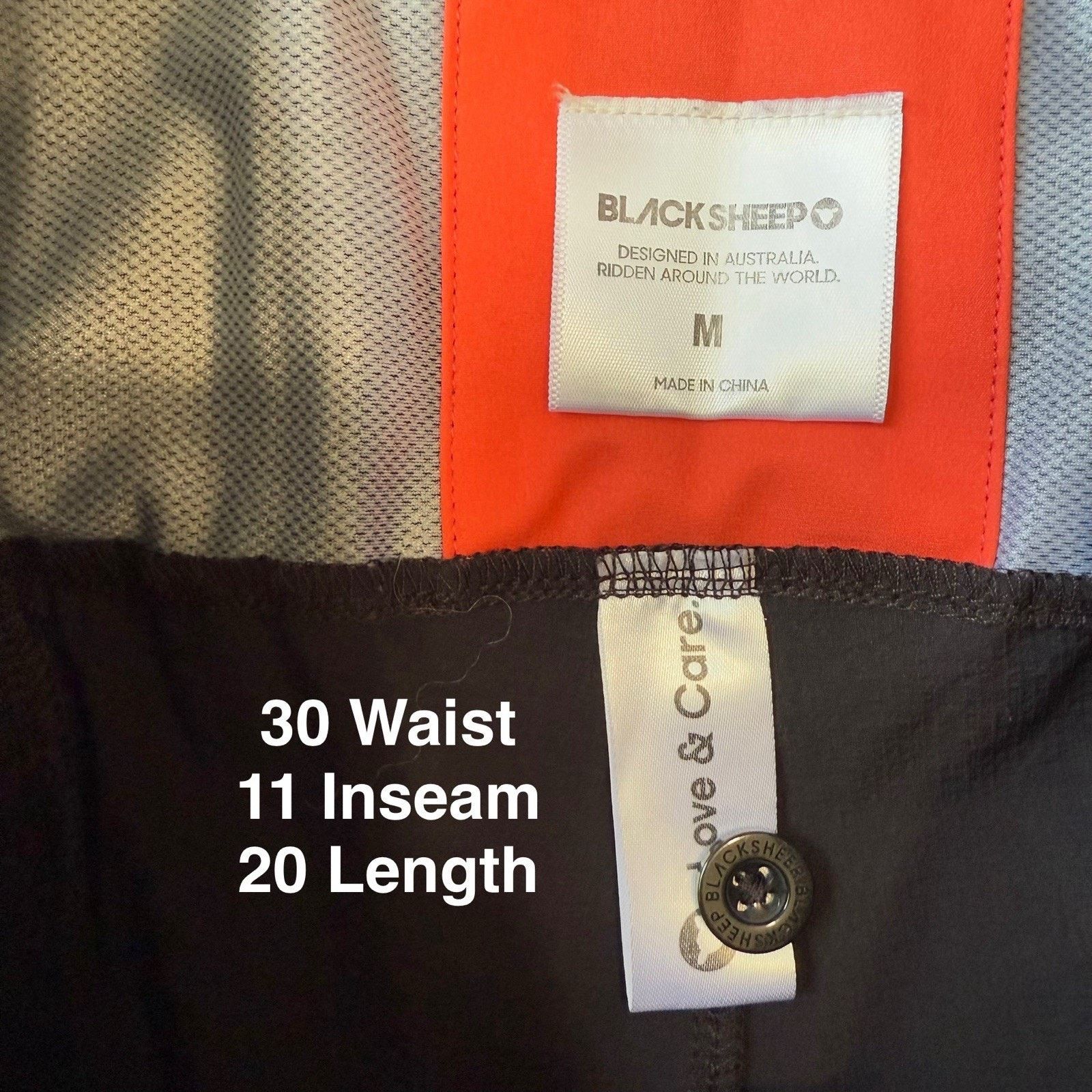 Black Sheep Black Sheep Cycling Shorts Medium Black Relaxed Lightweight Size US 30 / EU 46 - 4 Thumbnail
