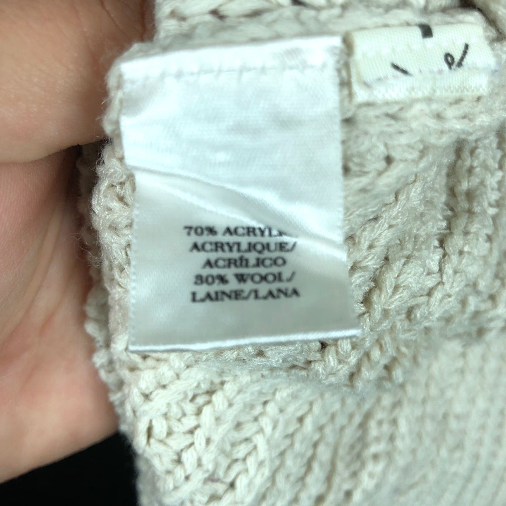 Ann Taylor Ann Taylor Womens Sweater Tan Knitted Zip Sleeves Wool Blend Stretch S Pullover Round Neck Knits Regular Size S Womens Casual Workwear Size S / US 4 / IT 40 - 7 Thumbnail