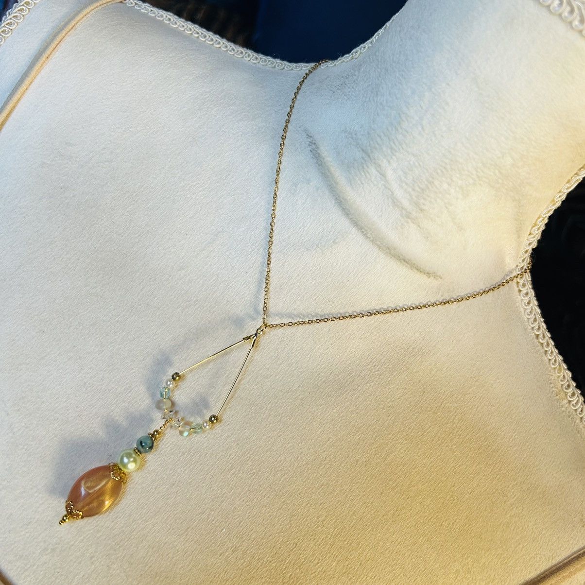 Handmade Handcrafted vintage bead changeable charm pendant necklace Size ONE SIZE - 2 Thumbnail