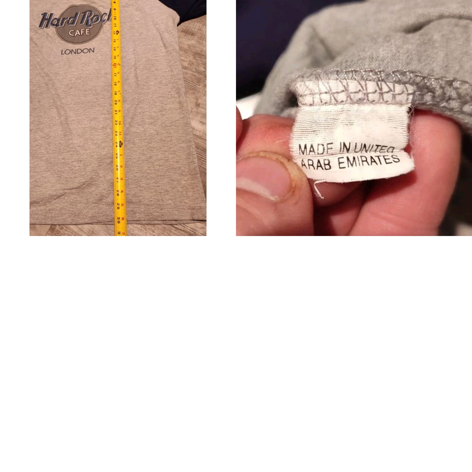 Hard Rock Cafe VINTAGE Hard Rock Cafe London Raglan Tee Shirt XL Unisex Adults Graphic Print 90s Cotton Gray Blue Size US XL / EU 56 / 4 - 8 Thumbnail