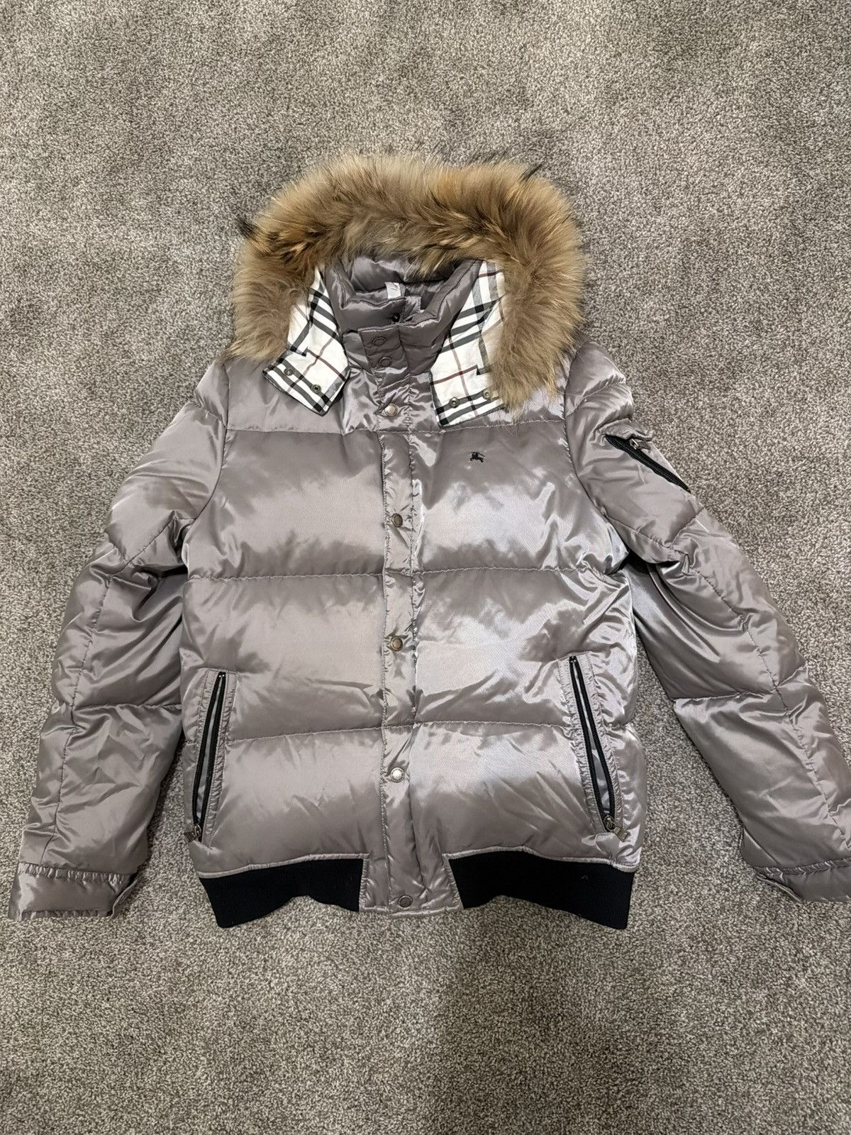 Black Label × Burberry BURBERRY 00s MADE IN JAPAN REAL FUR PUFFER