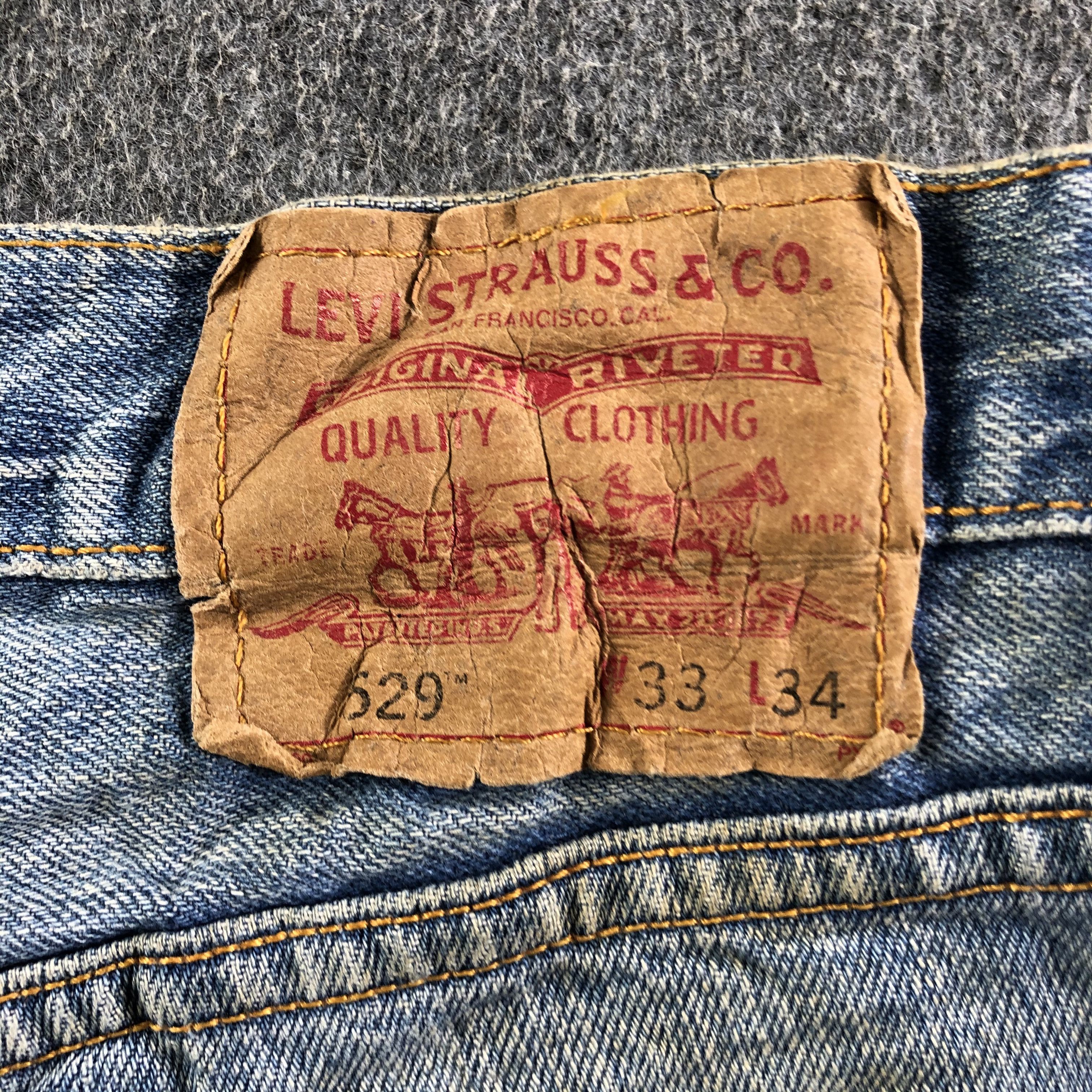 Levi's Vintage Light Wash Levis 529 Jeans-J3351 Size US 35 - 5 Thumbnail