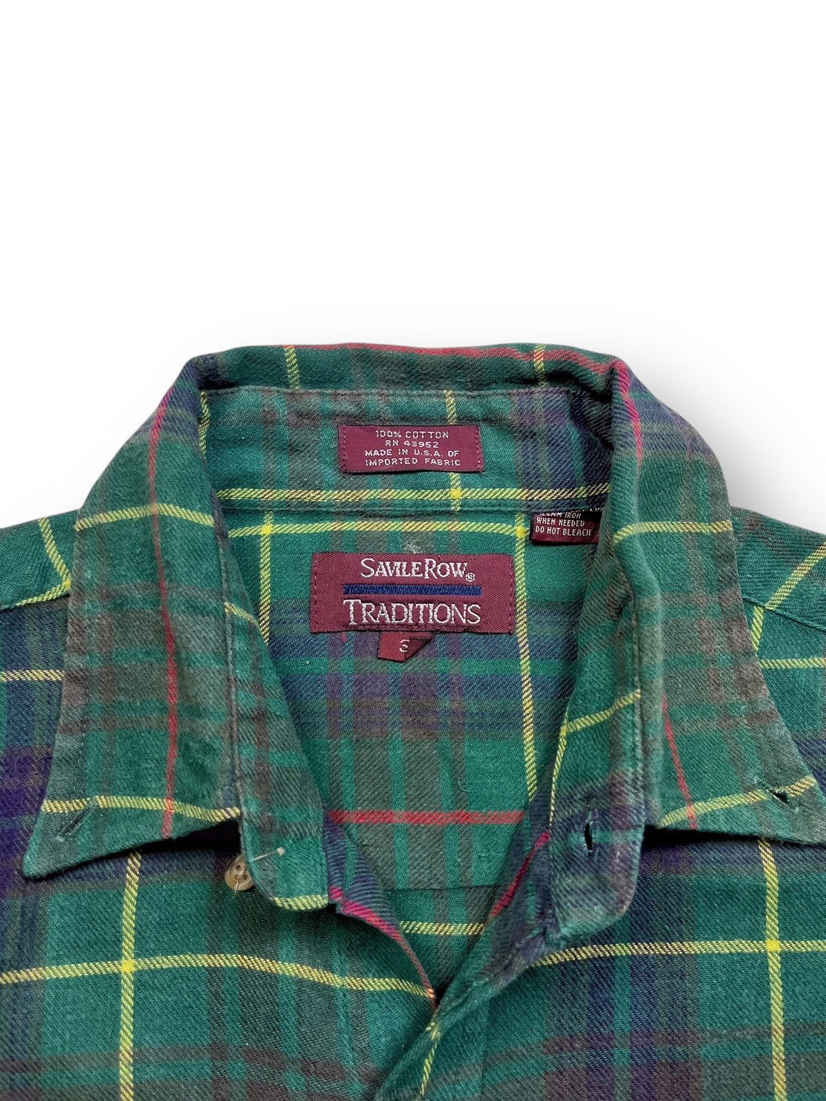 Savile Row × Vintage 90s Savile Row Vintage Plaid Outer Flannel Size US XL / EU 56 / 4 - 6 Thumbnail