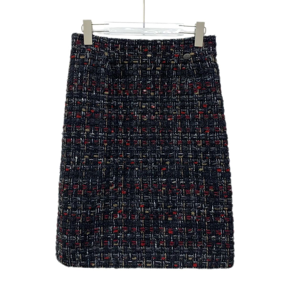 Chanel Chanel Color-block Logo Buckle Tweed Mini Skirt K26WX Size 27" / US 4 / IT 40 - 1 Thumbnail