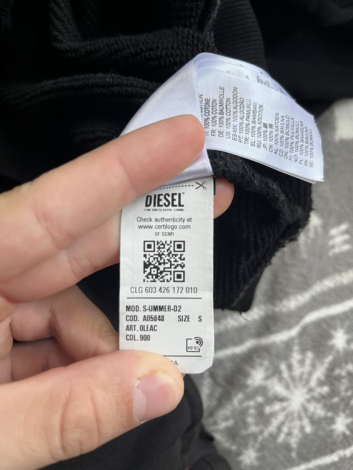 Diesel Diesel Venezia Hoodie Size US L / EU 52-54 / 3 - 4 Thumbnail