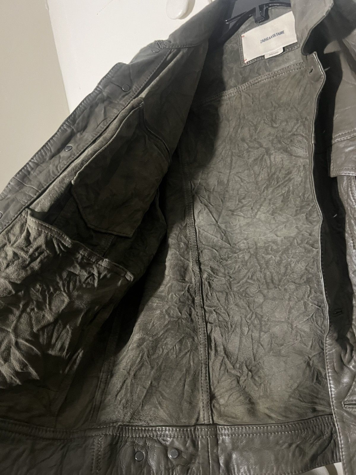 Zadig & Voltaire Base Crinkle Leather Size US S / EU 44-46 / 1 - 3 Thumbnail